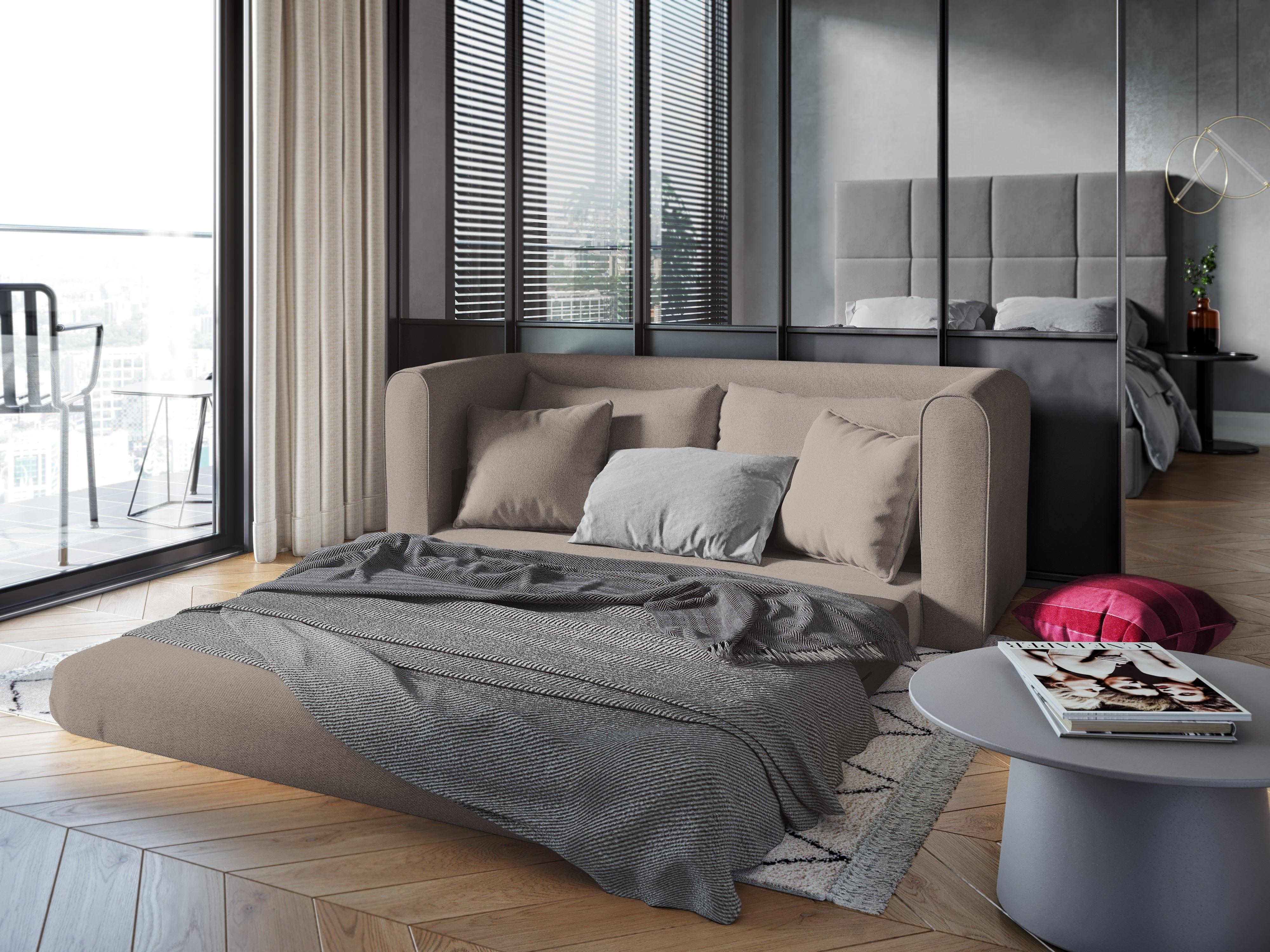 Sofa 2-osobowa z funkcją spania LIDO beżowy Micadoni Eye on Design