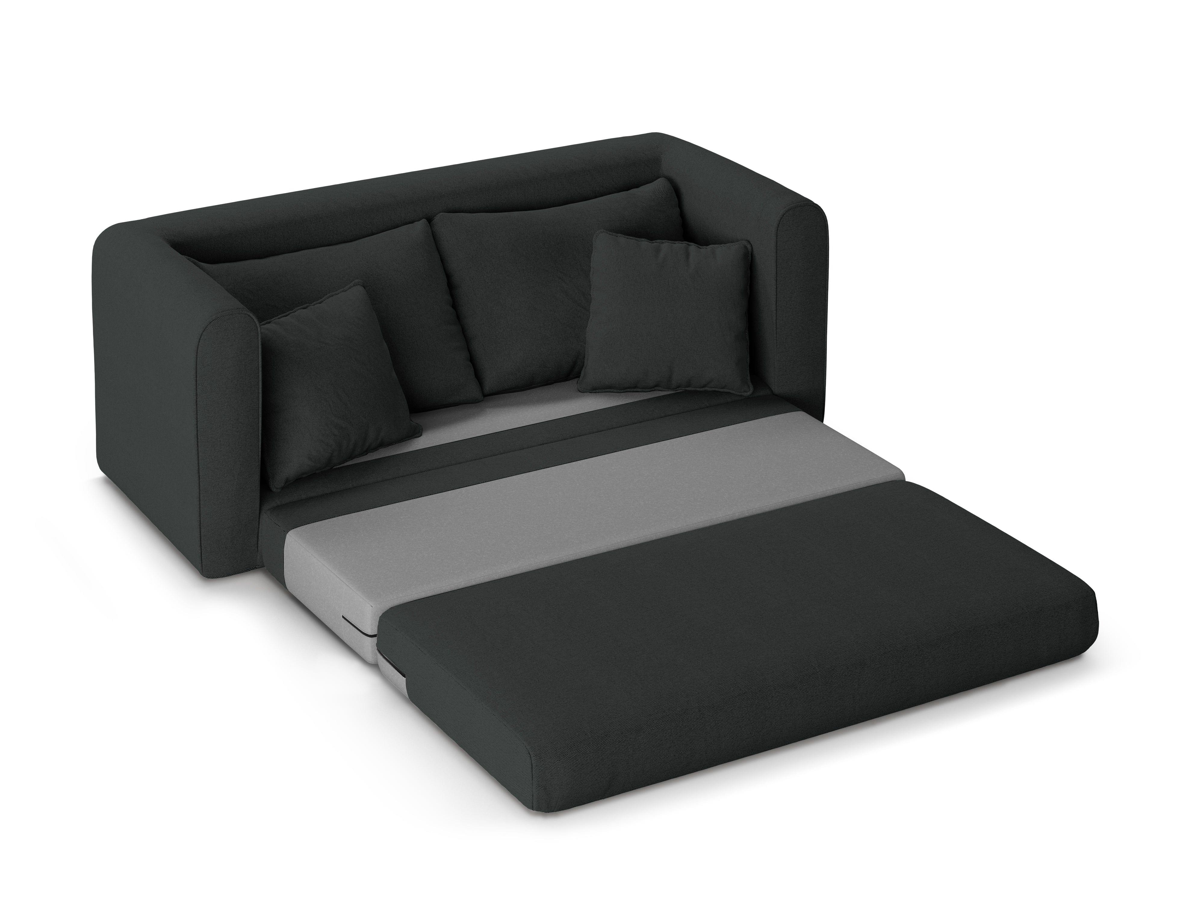 Sofa 2-osobowa z funkcją spania LIDO ciemnoszary Micadoni Eye on Design