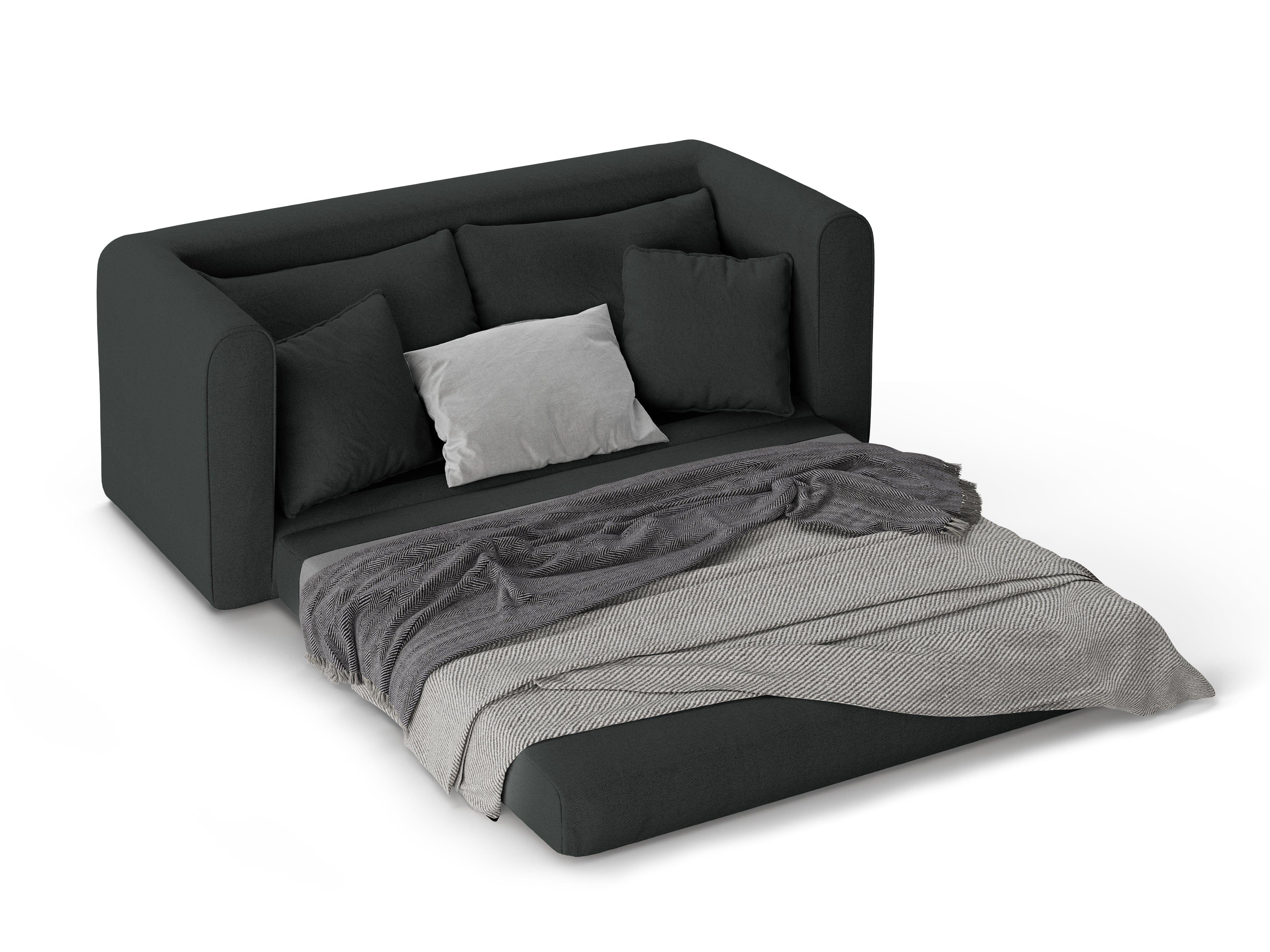 Sofa 2-osobowa z funkcją spania LIDO ciemnoszary Micadoni Eye on Design