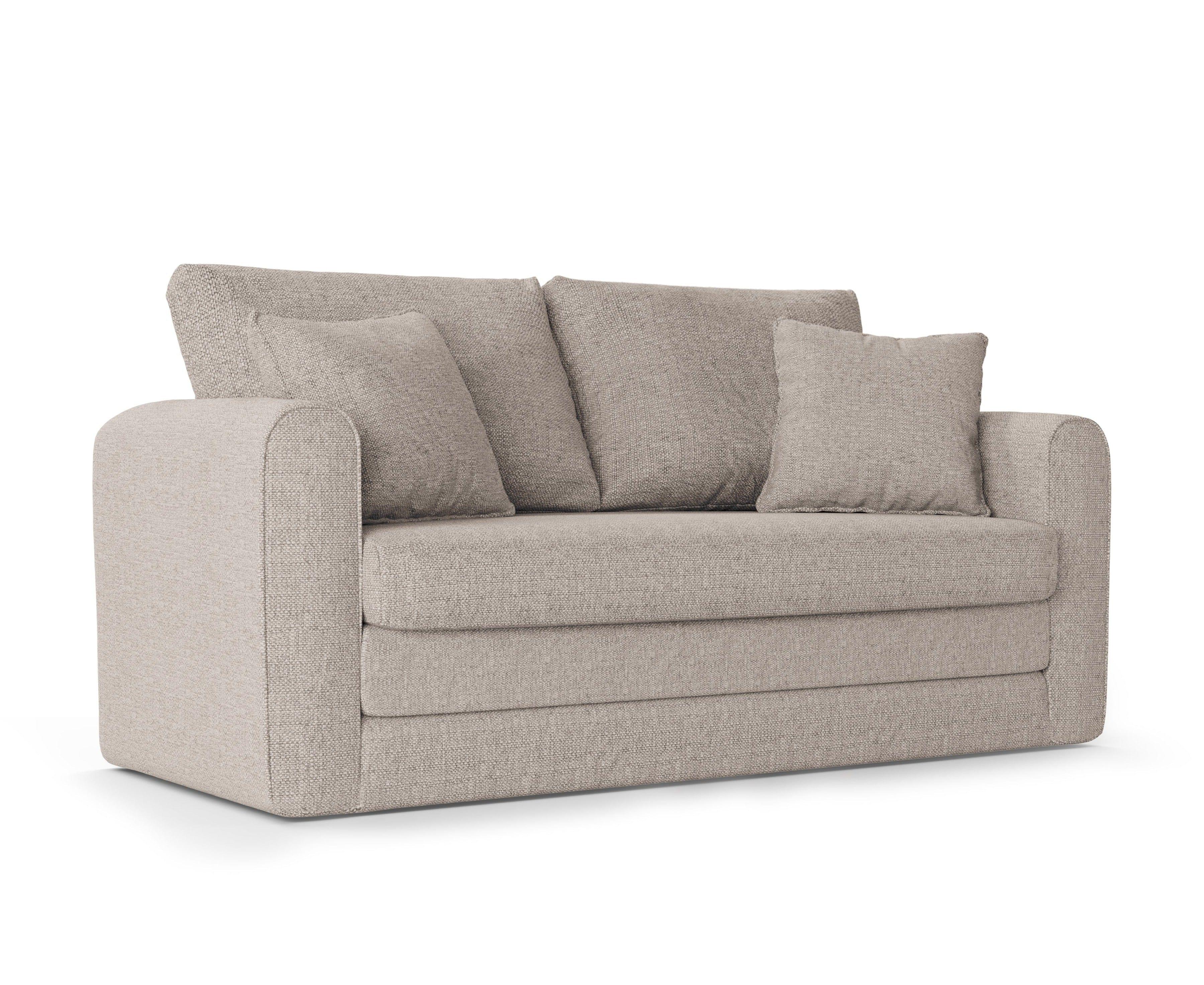 Sofa 2-osobowa z funkcją spania LIDO jasnoszary Micadoni Eye on Design