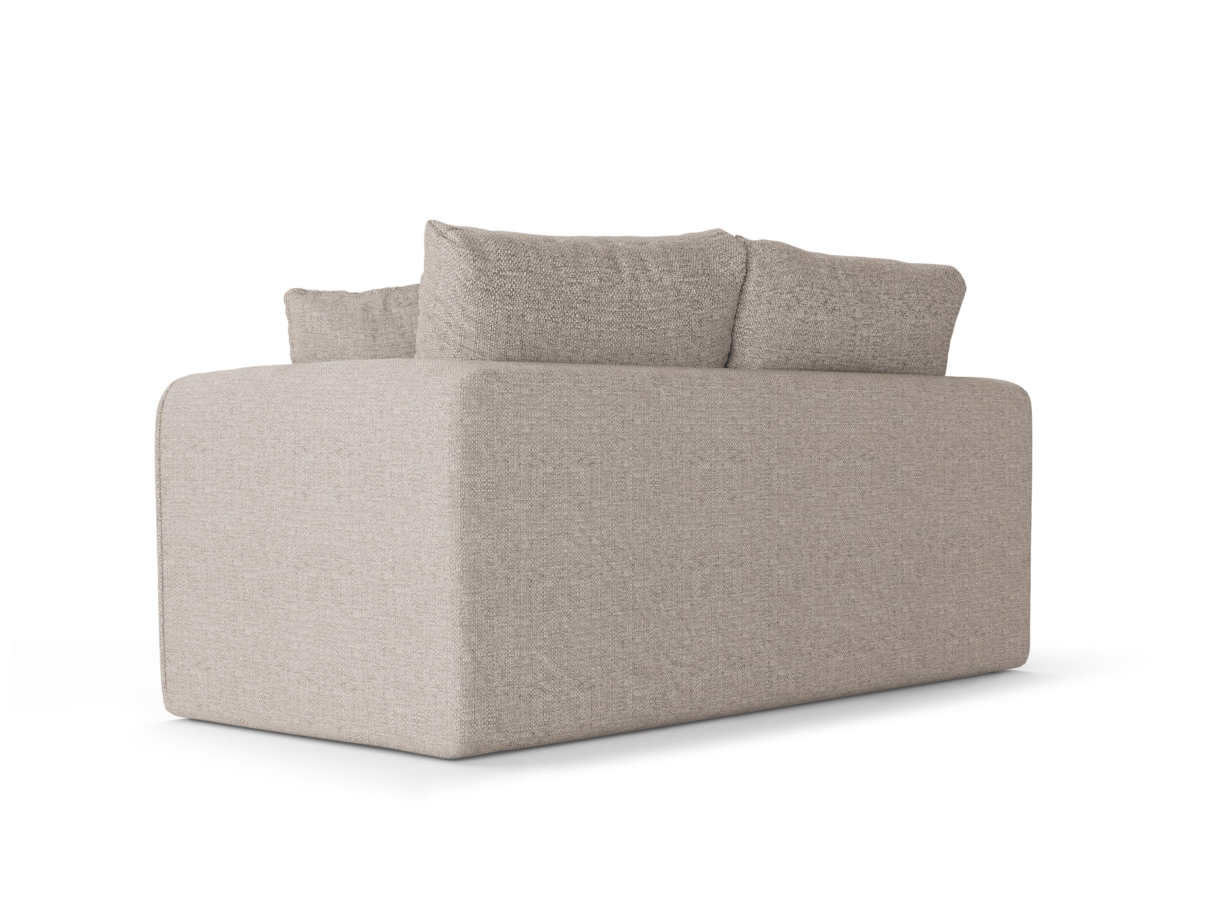 Sofa 2-osobowa z funkcją spania LIDO jasnoszary Micadoni Eye on Design