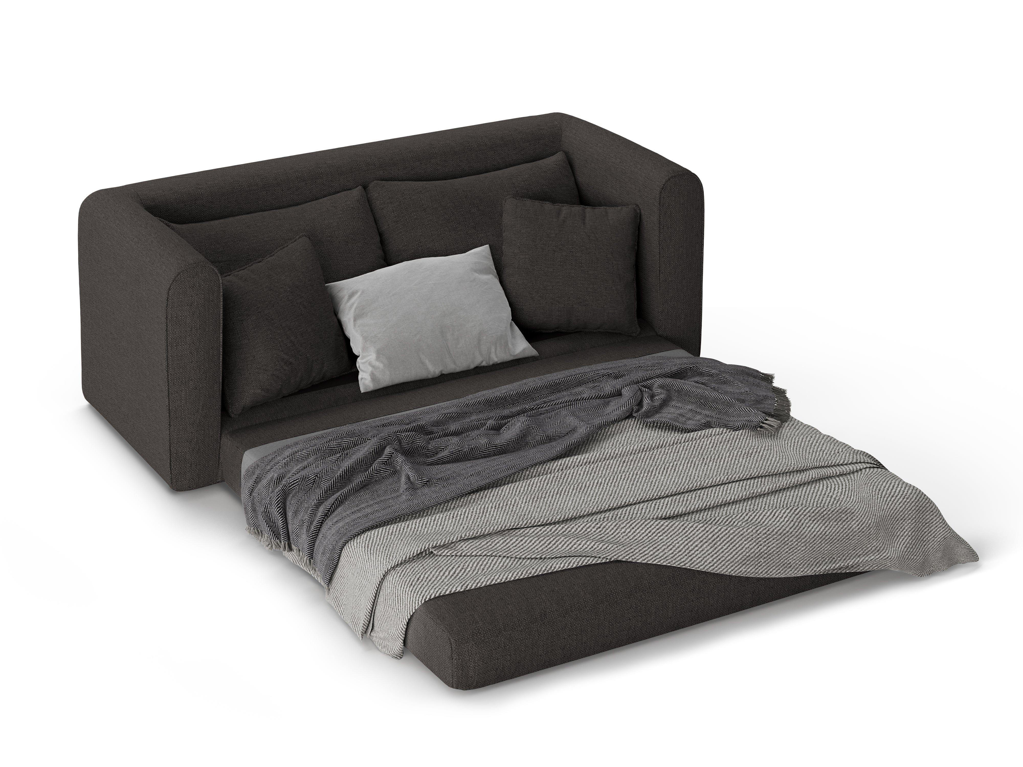 Sofa 2-osobowa z funkcją spania LIDO grafitowy Micadoni Eye on Design