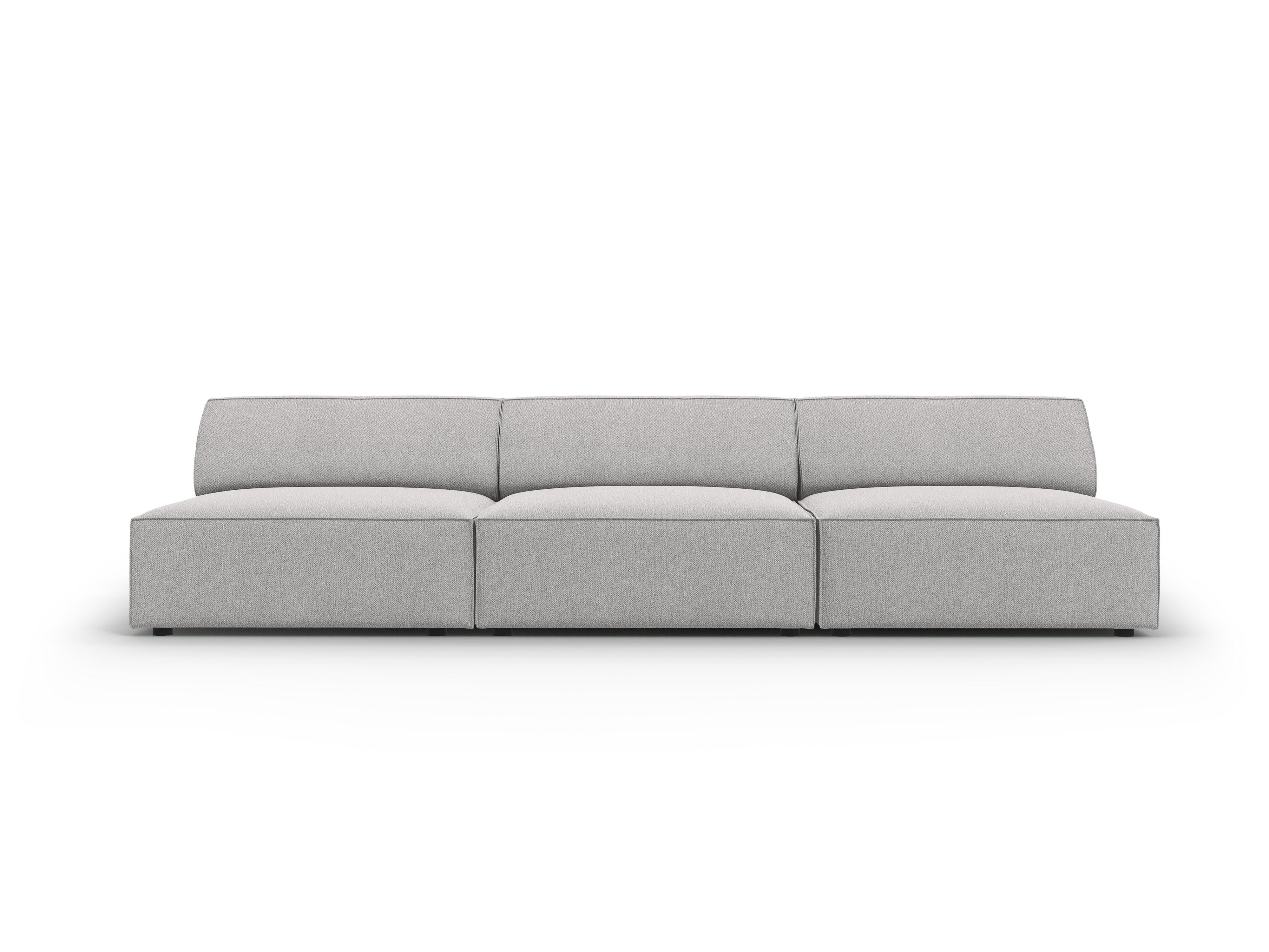 Sofa 3-osobowa otwarta JODIE jasnoszary Micadoni Eye on Design