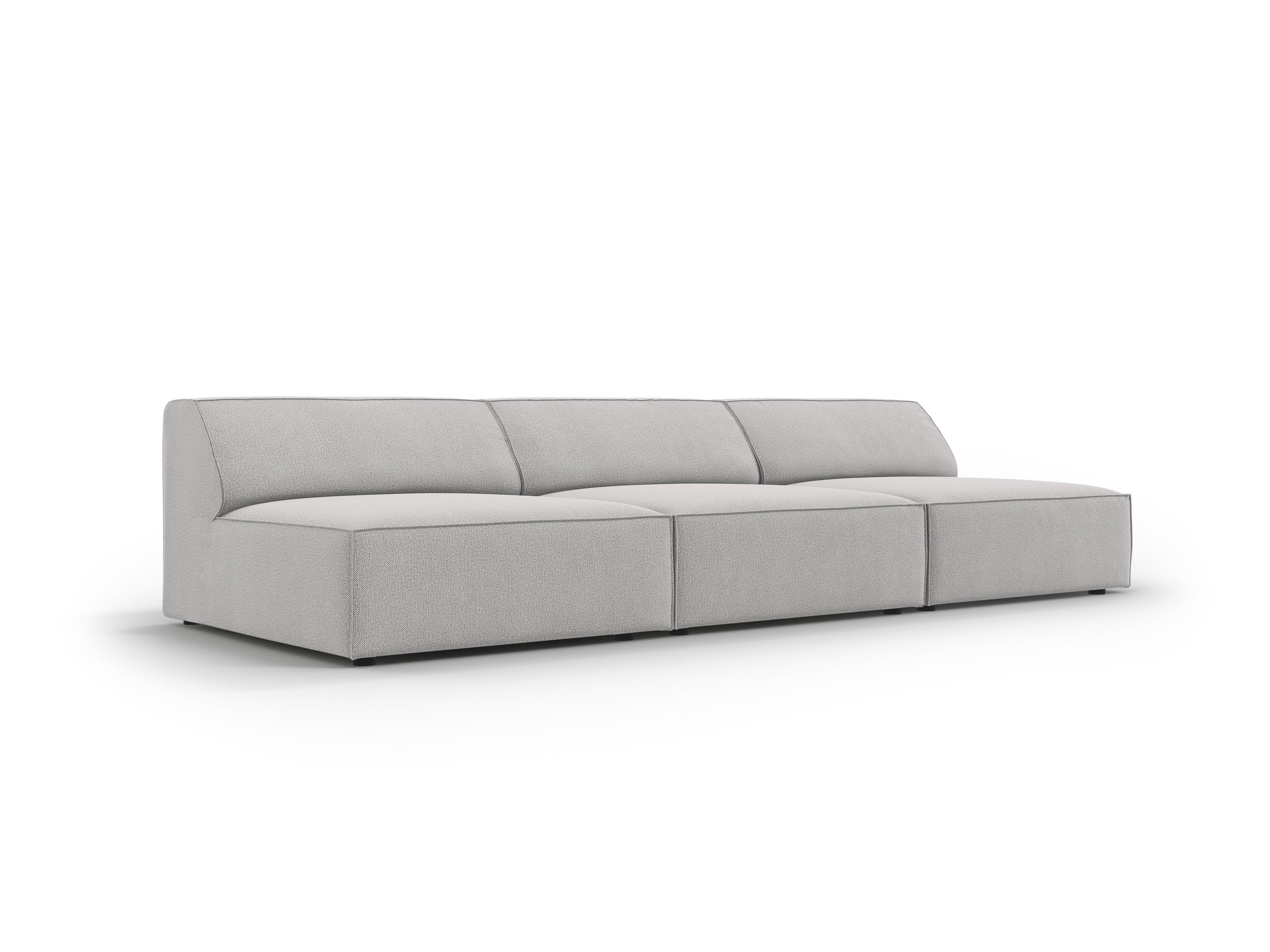 Sofa 3-osobowa otwarta JODIE jasnoszary Micadoni Eye on Design