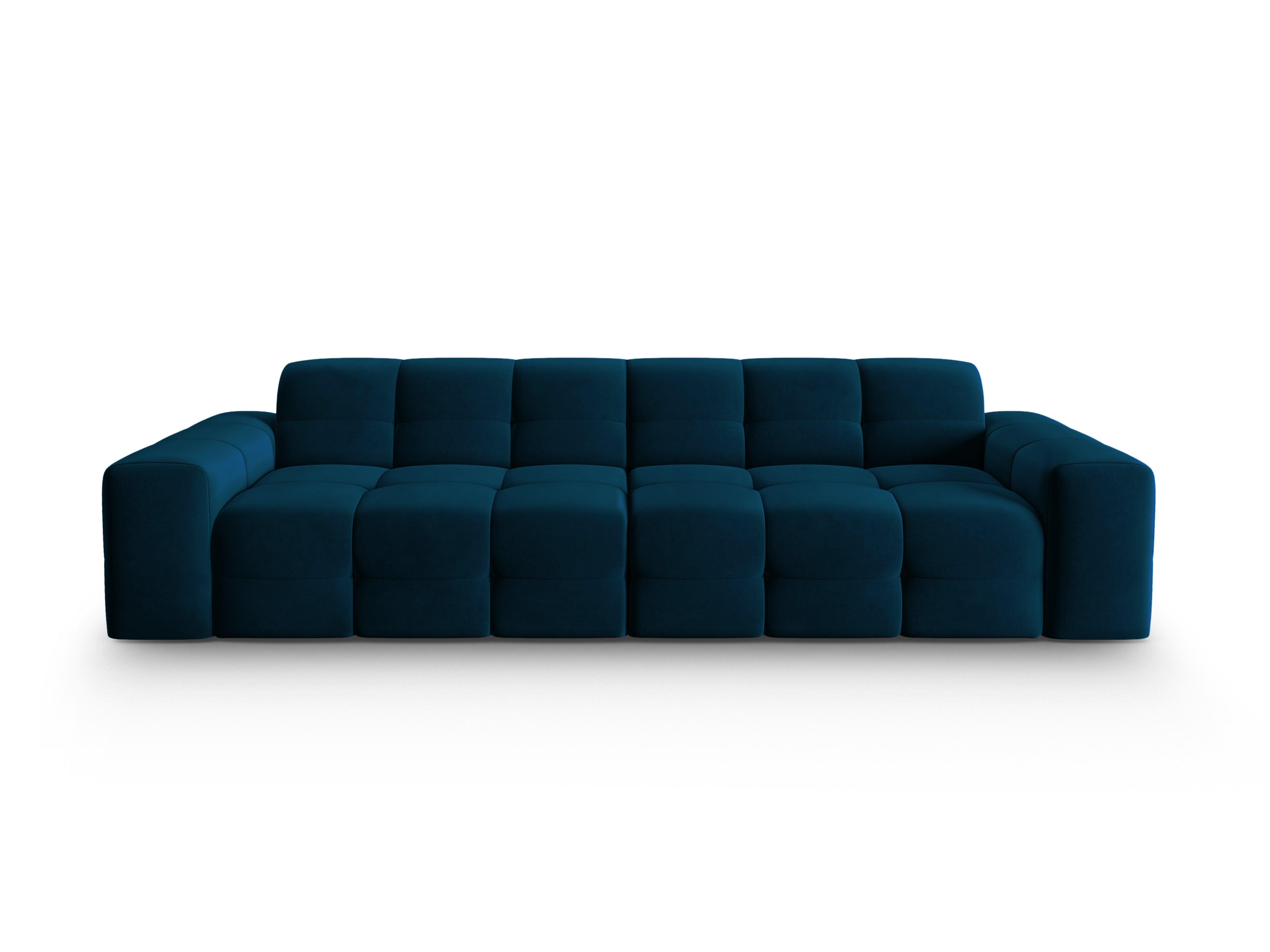 Sofa aksamitna 4-osobowa KENDAL granatowy Micadoni Eye on Design