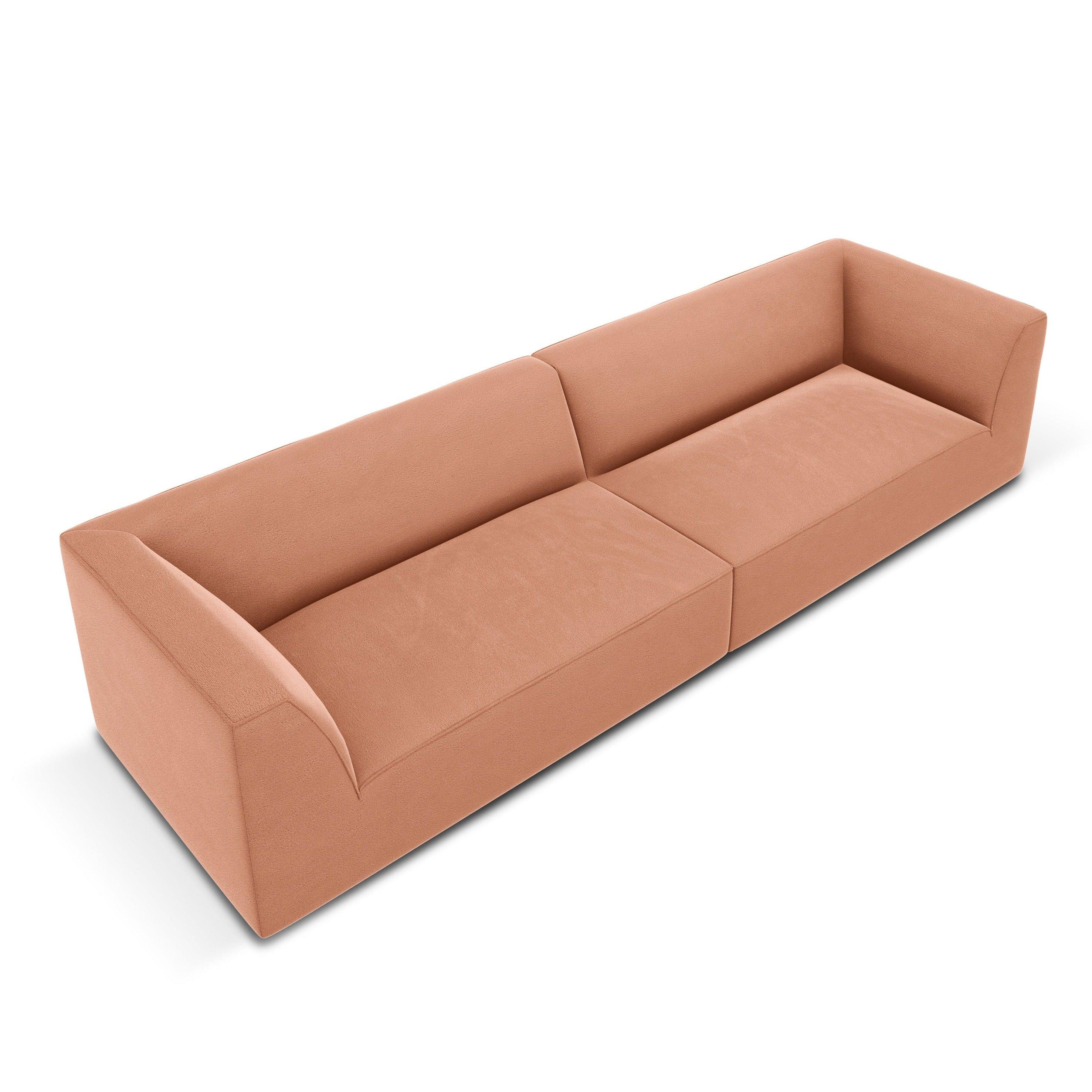 Sofa aksamitna RUBY łososiowy Micadoni Eye on Design