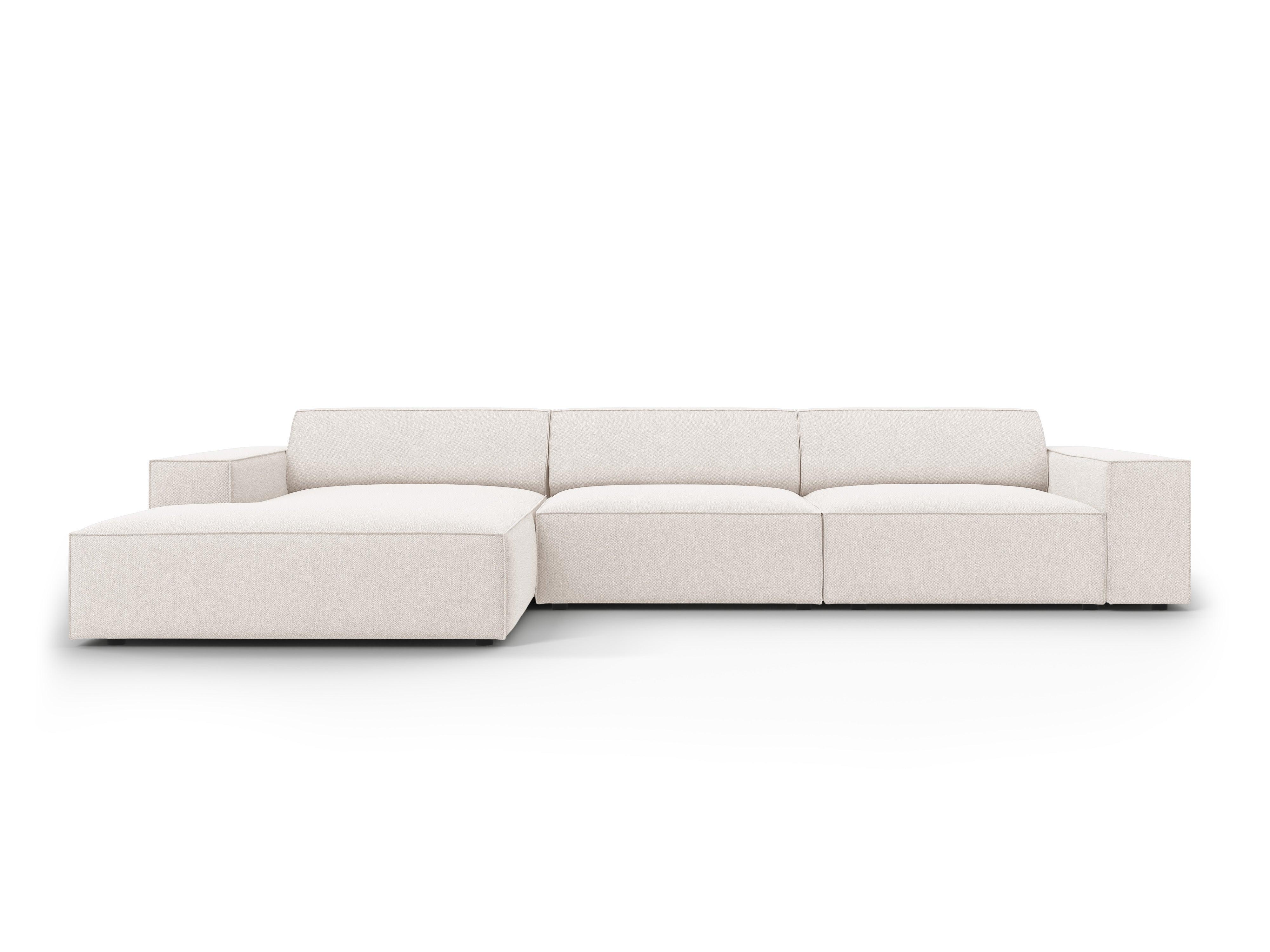 Narożnik lewostronny 4-osobowy JODIE jasnobeżowy Micadoni Eye on Design