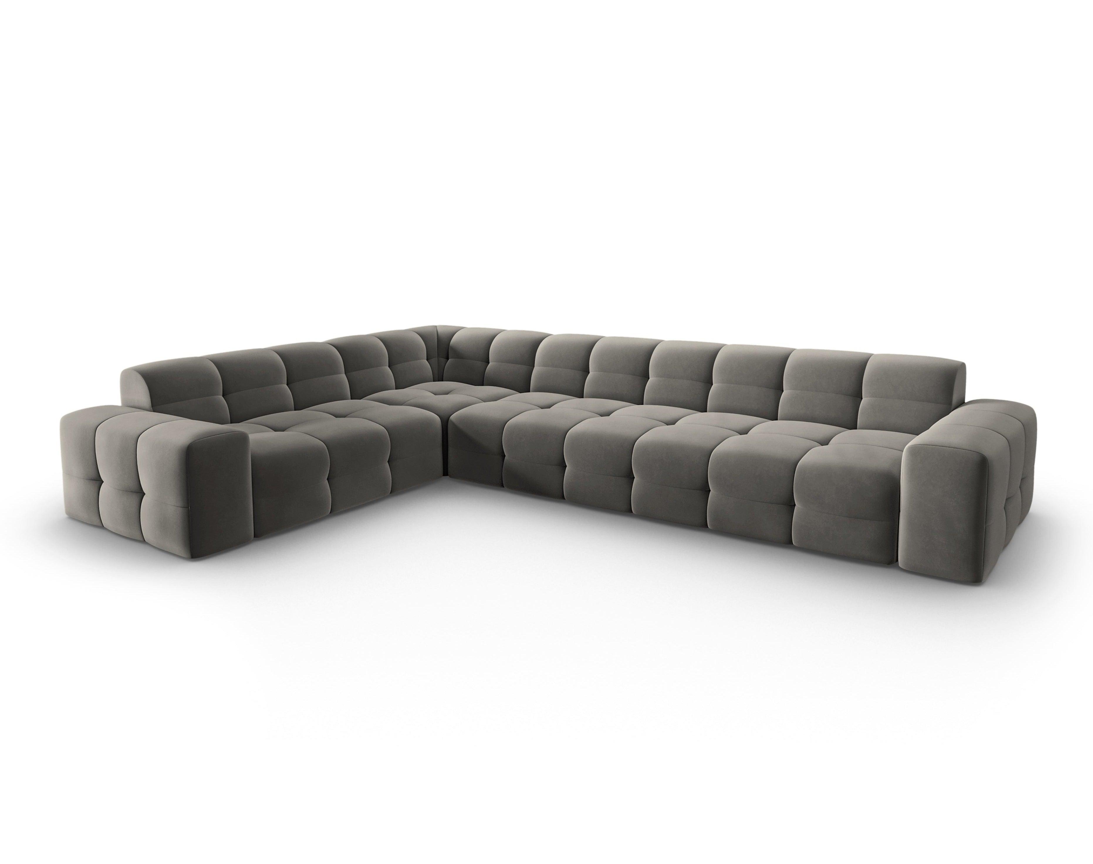 Narożnik lewostronny 6-osobowy KENDAL szary Micadoni Eye on Design