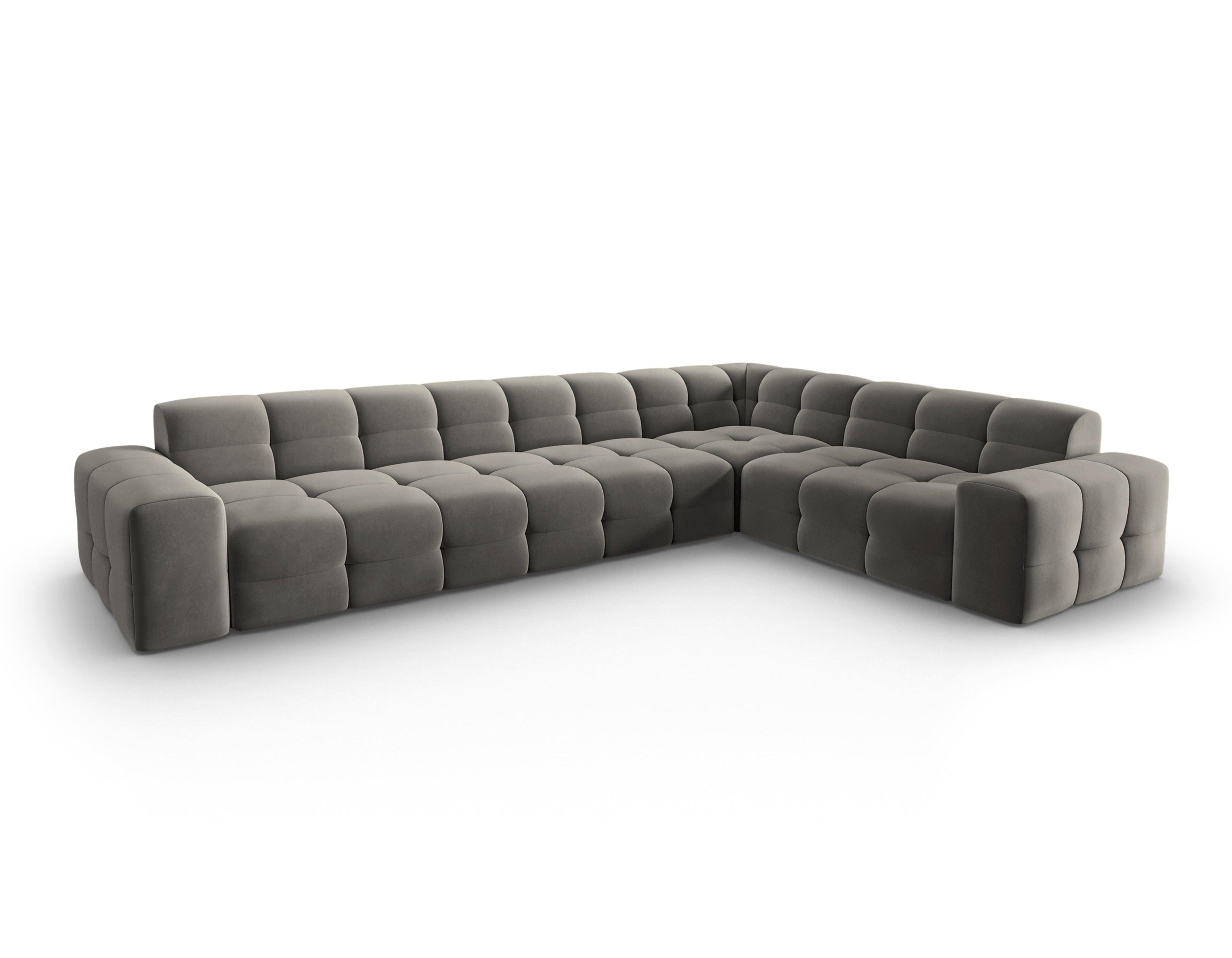 Narożnik prawostronny 6-osobowy KENDAL szary Micadoni Eye on Design