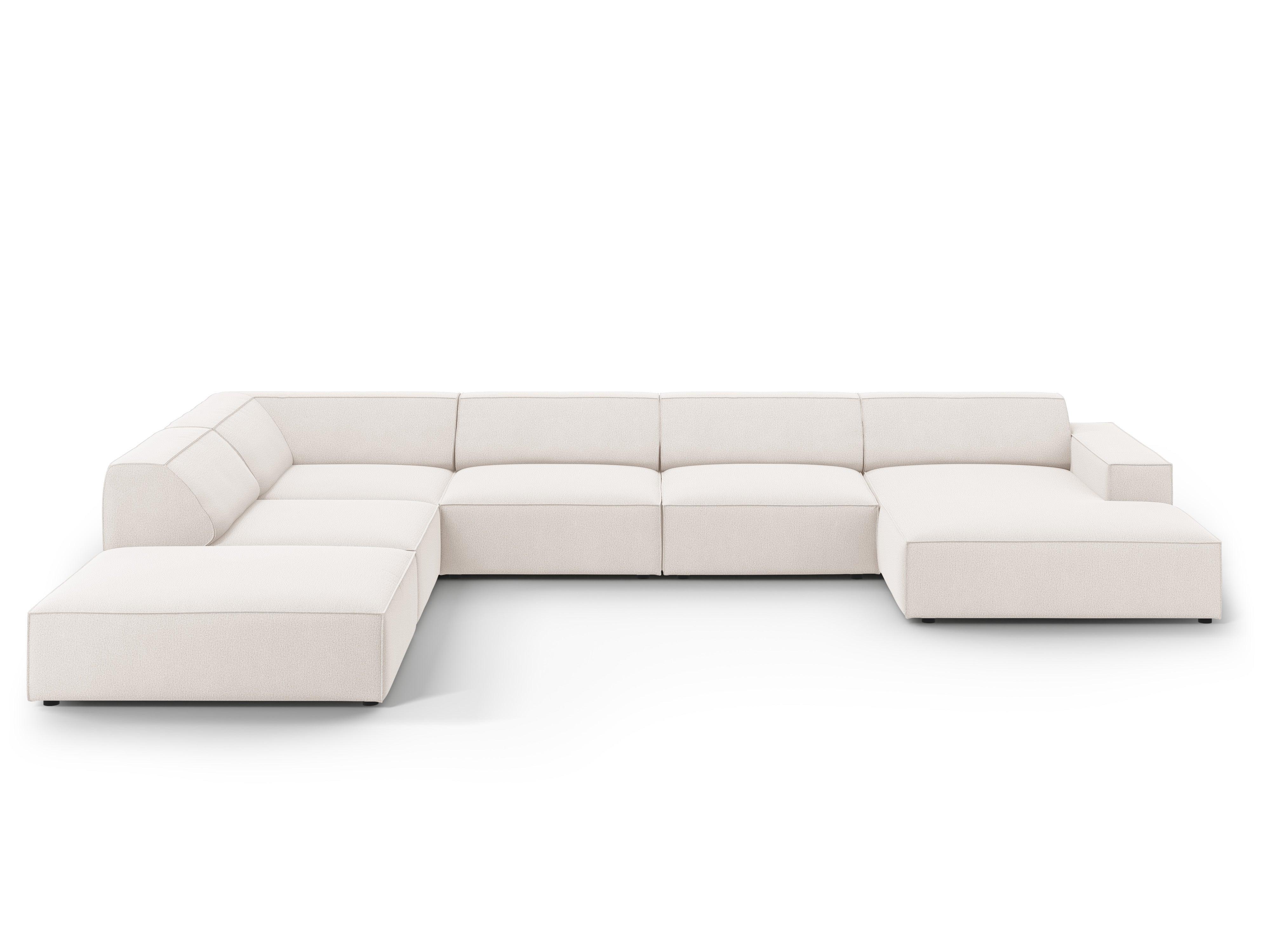 Sofa panoramiczna lewostronna JODIE jasnobeżowy Micadoni Eye on Design