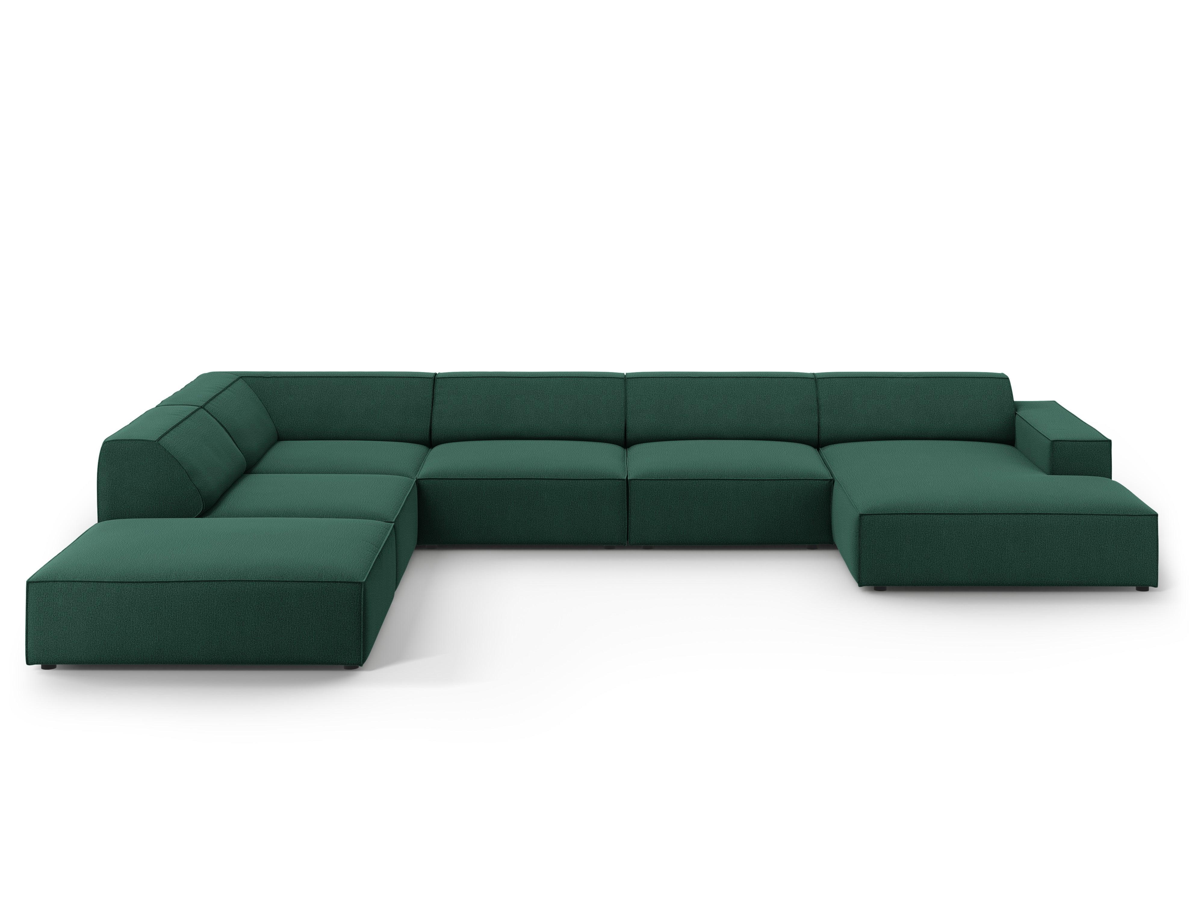Sofa panoramiczna lewostronna JODIE zielony Micadoni Eye on Design