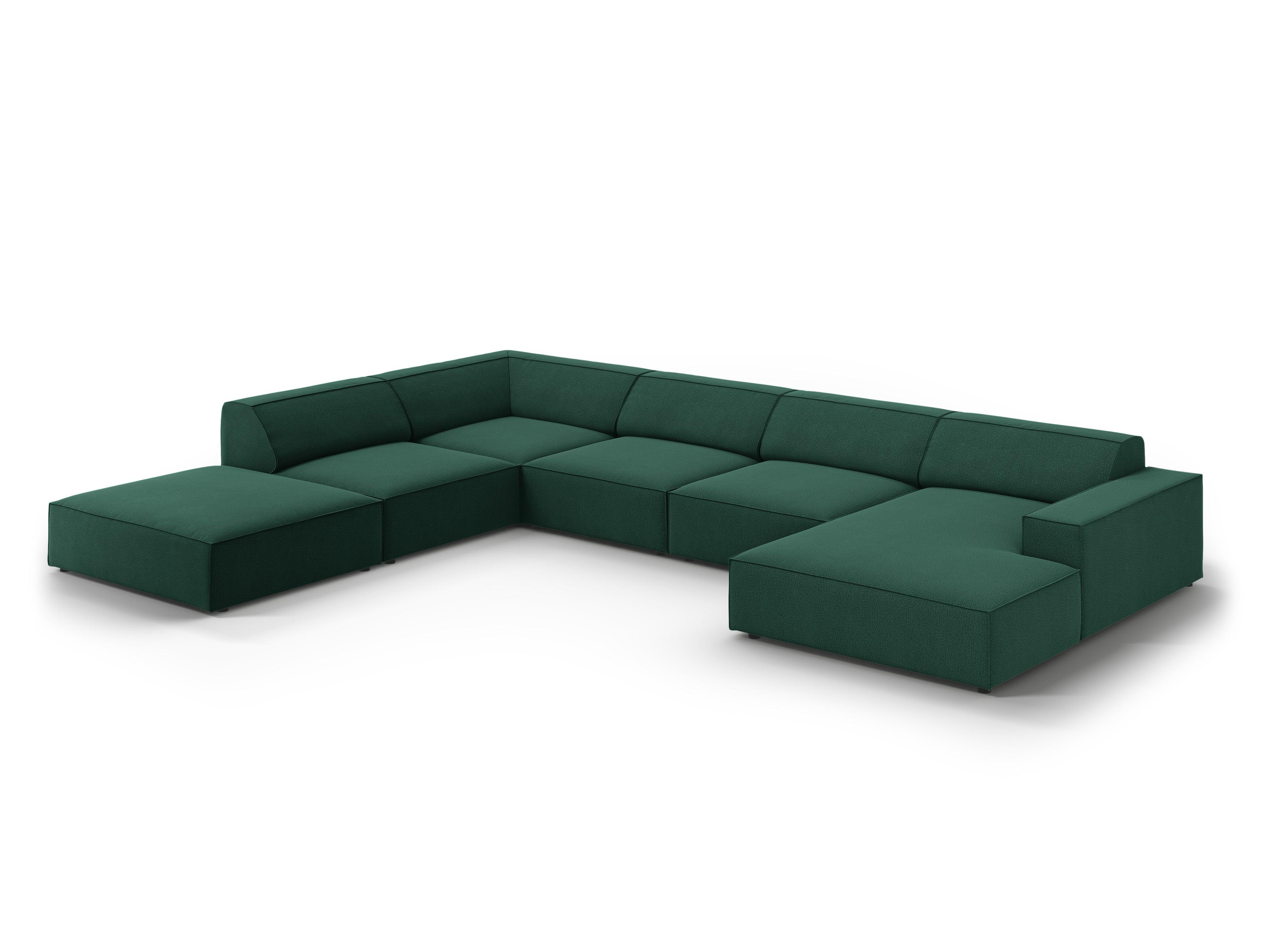 Sofa panoramiczna lewostronna JODIE zielony Micadoni Eye on Design