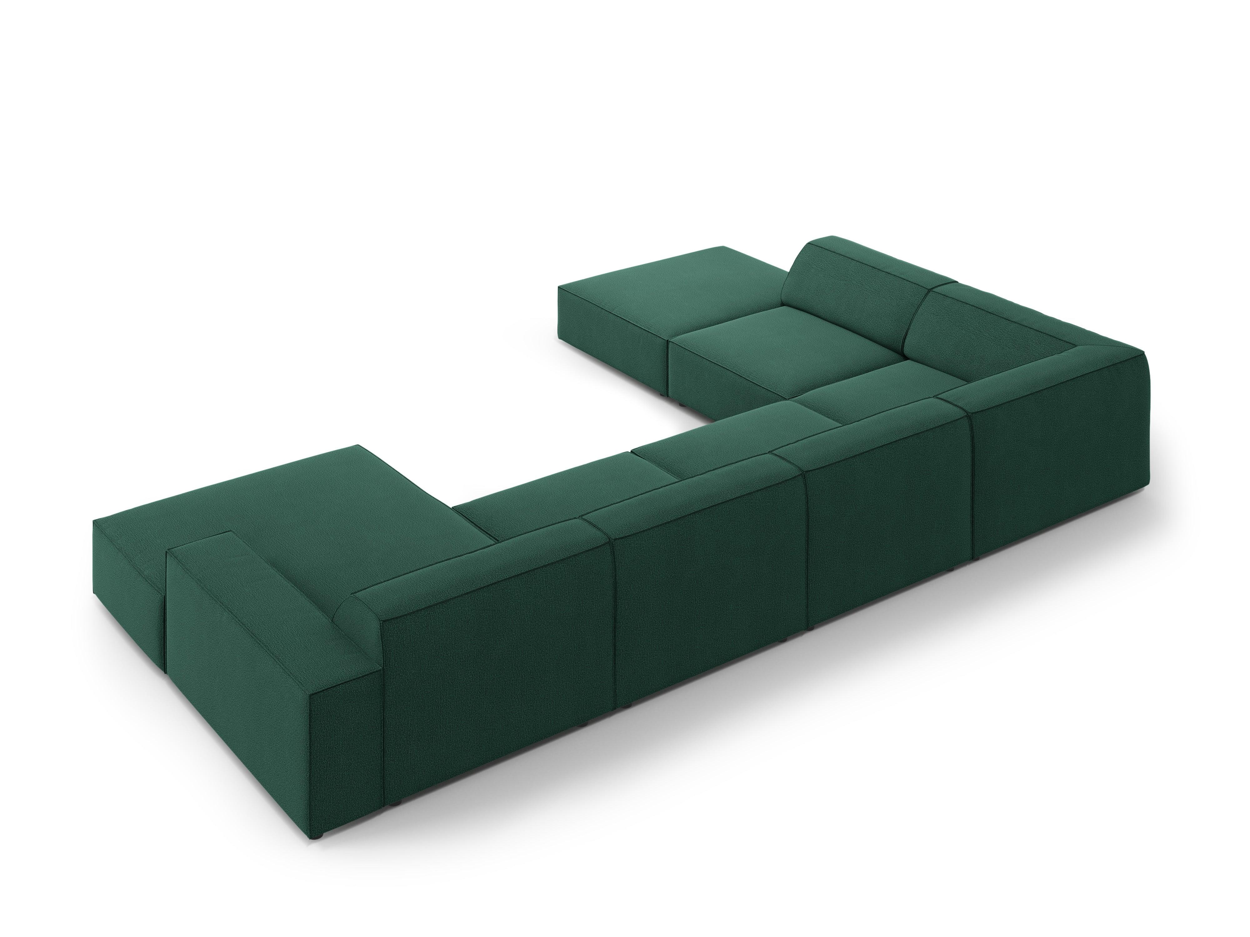 Sofa panoramiczna lewostronna JODIE zielony Micadoni Eye on Design