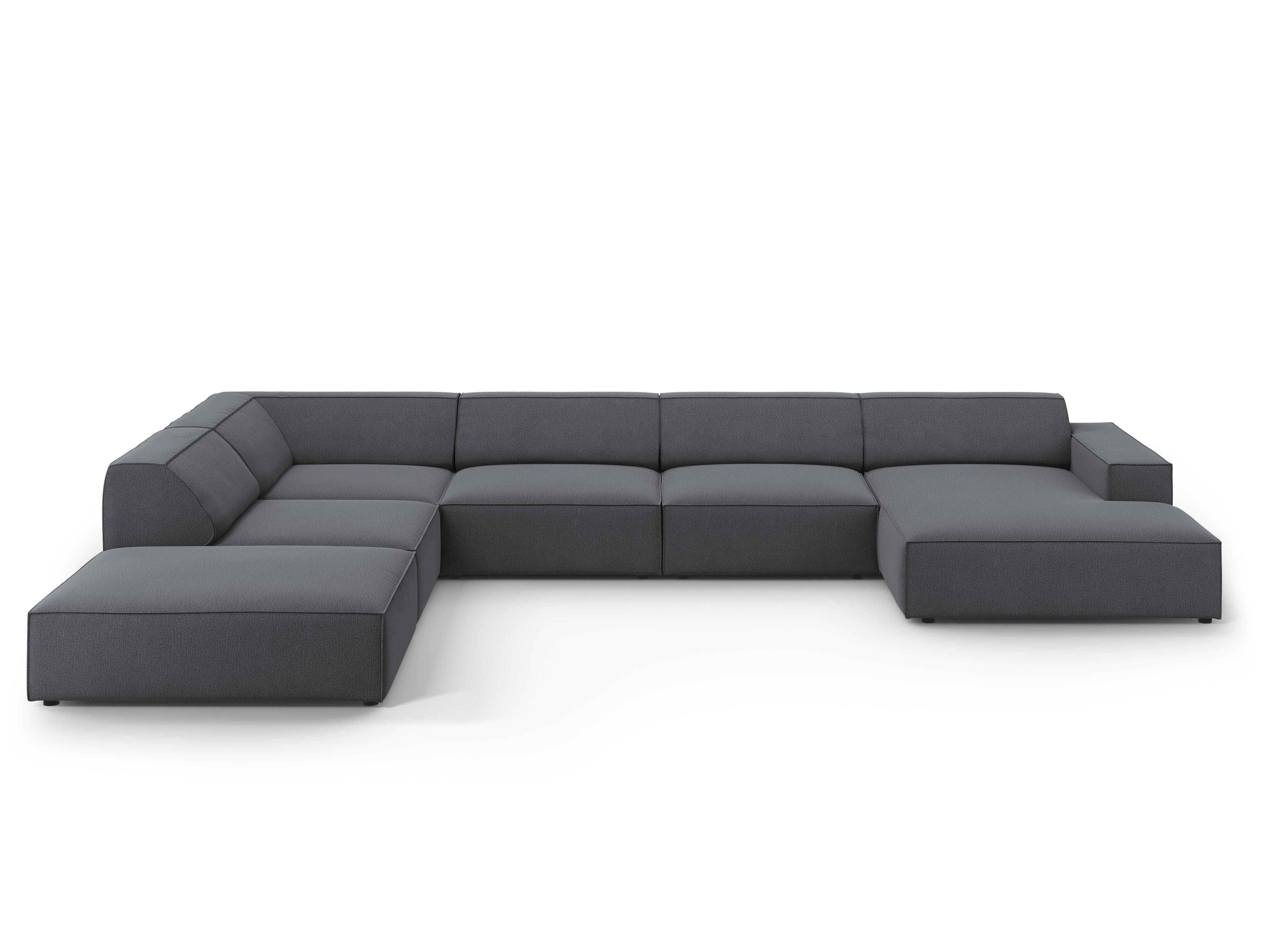 Sofa panoramiczna lewostronna JODIE ciemnoszary Micadoni Eye on Design