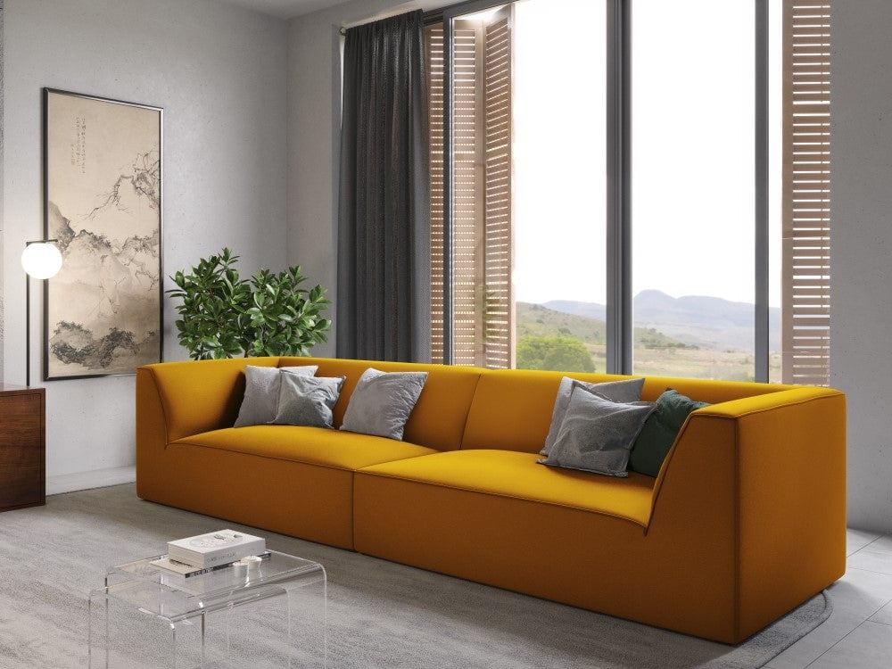 Sofa aksamitna RUBY żółty Micadoni Eye on Design