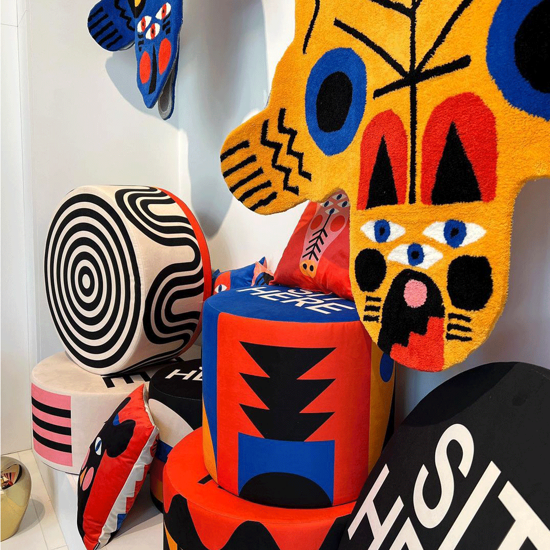 Poduszka dwustronna KINOTTO Qeeboo Eye on Design