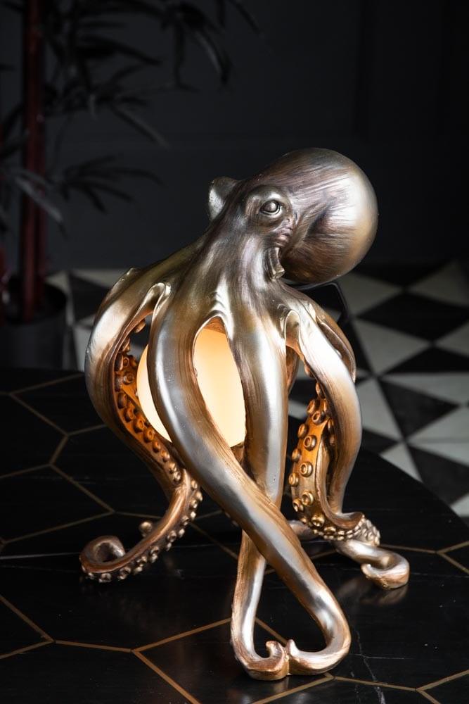 Lampa stołowa złota w kształcie ośmiornicy Kare Design Eye on Design
