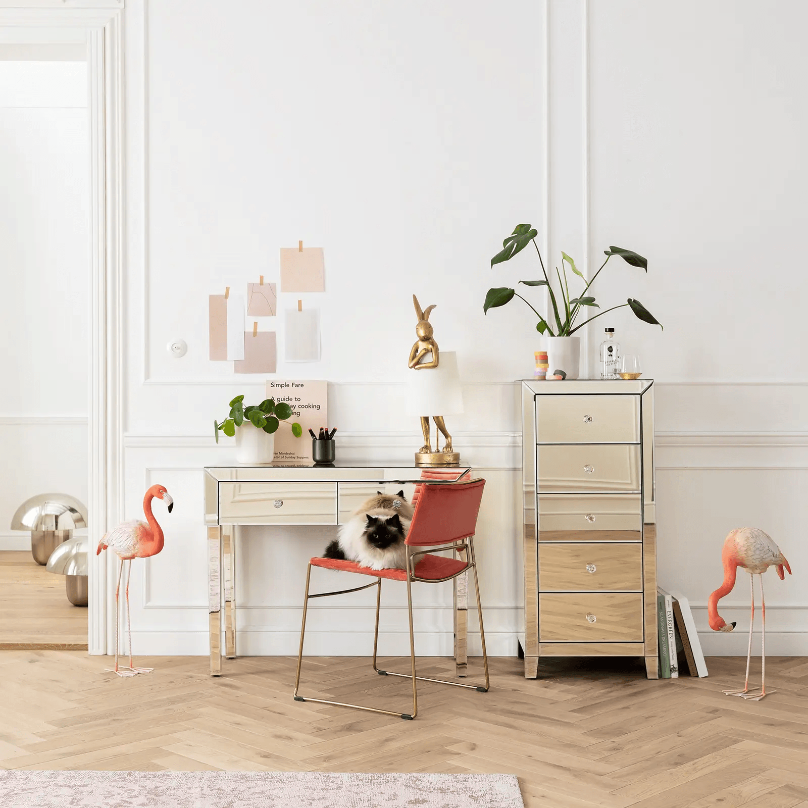 Lampa stołowa złota w kształcie królika – Kare Design