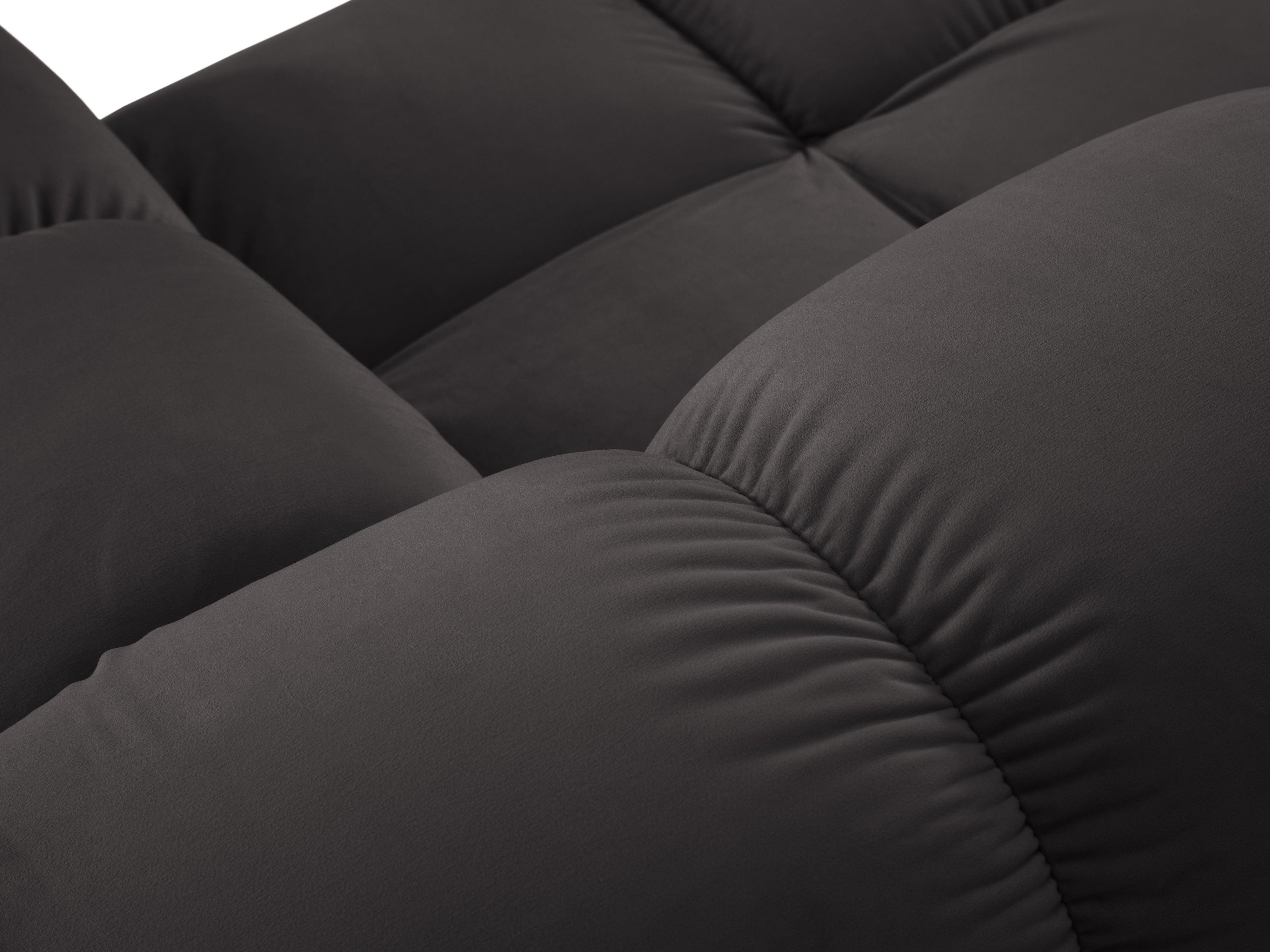 Sofa aksamitna 2-osobowa TROPEA ciemnoszary Milo Casa Eye on Design
