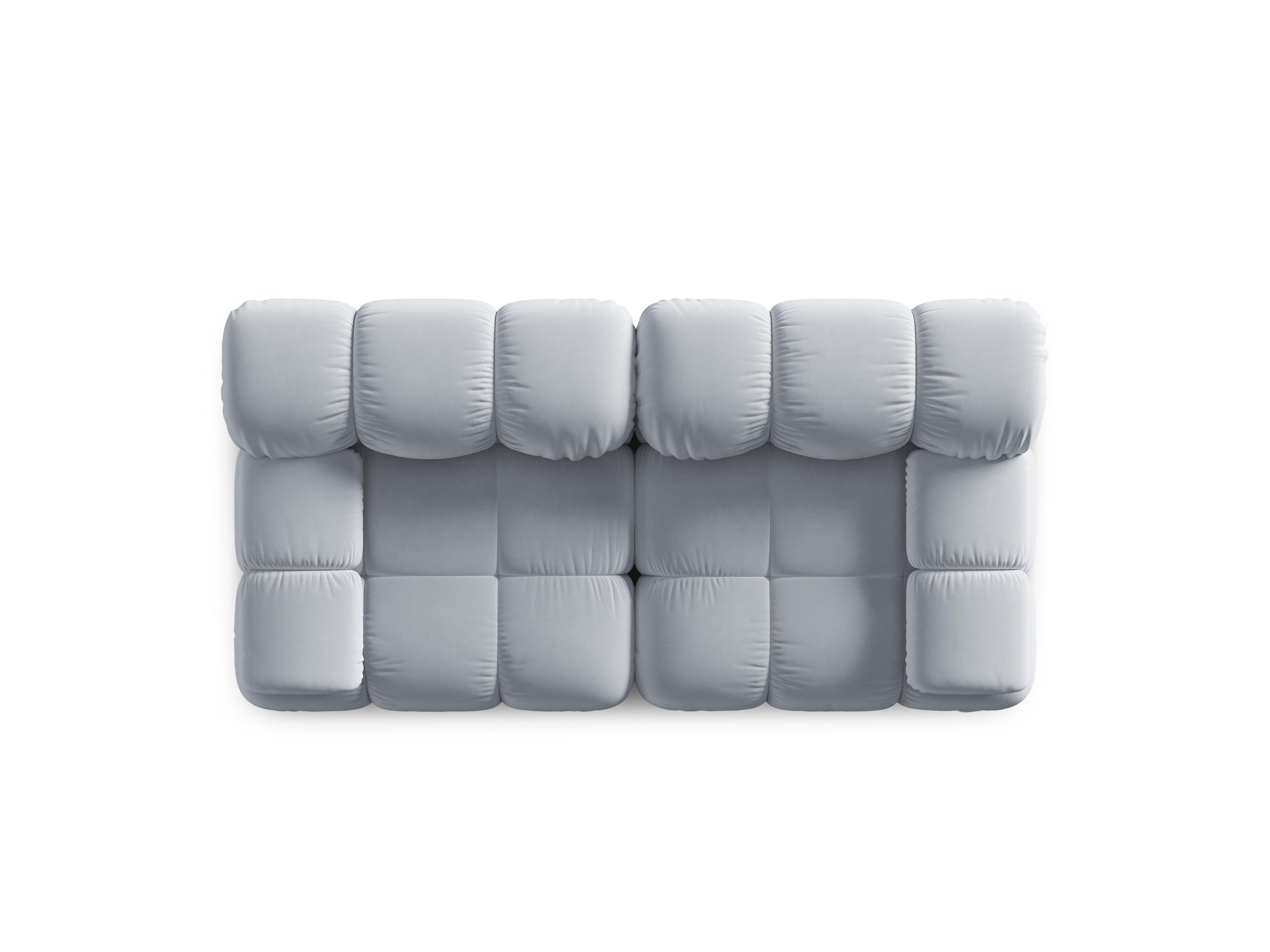 Sofa aksamitna 2-osobowa TROPEA jasnoniebieski Milo Casa Eye on Design
