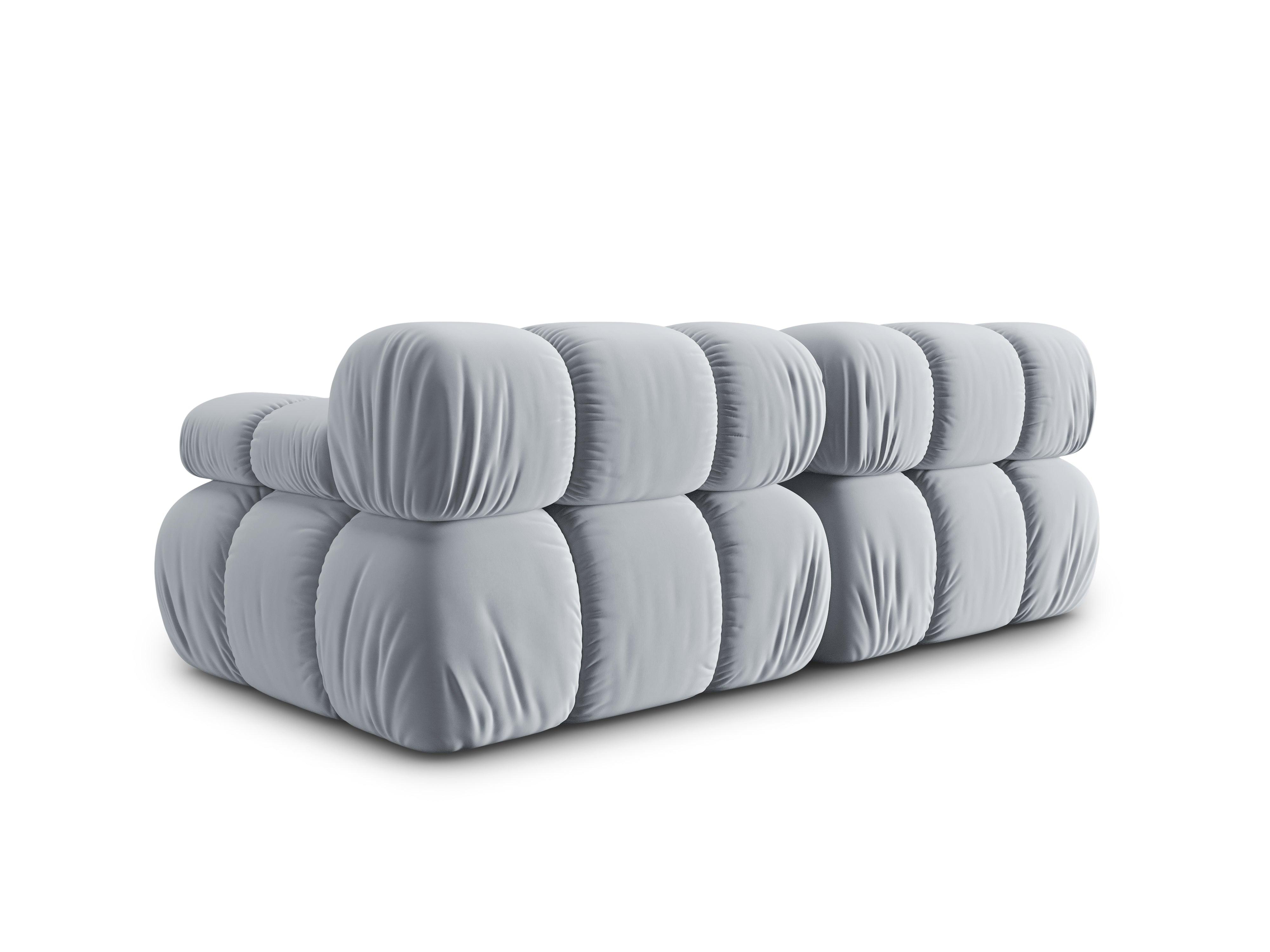 Sofa aksamitna 2-osobowa TROPEA jasnoniebieski Milo Casa Eye on Design