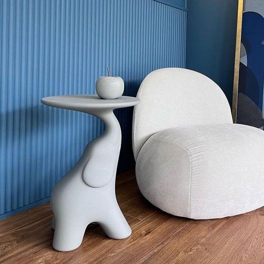 Stolik PAKO biały Qeeboo Eye on Design