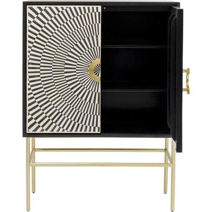 Szafka ELECTRO czarny ze złotymi detalami Kare Design Eye on Design