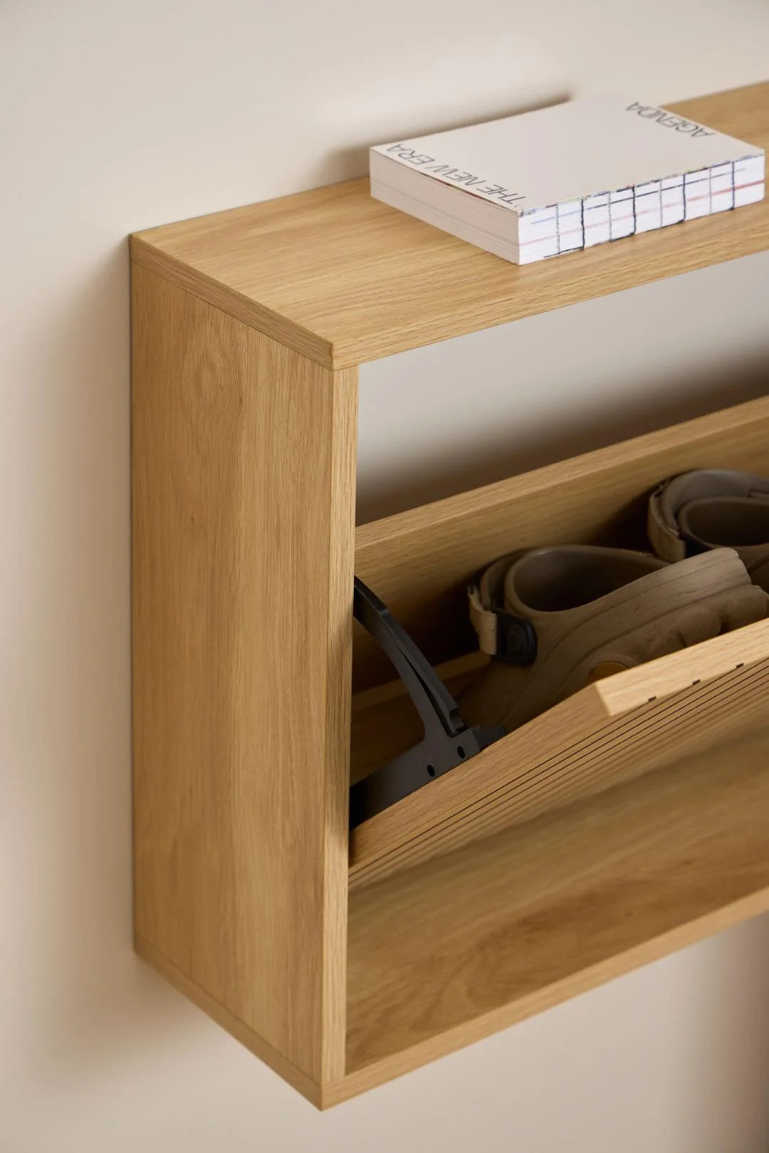 Albany's shoe cabinet melamine oak