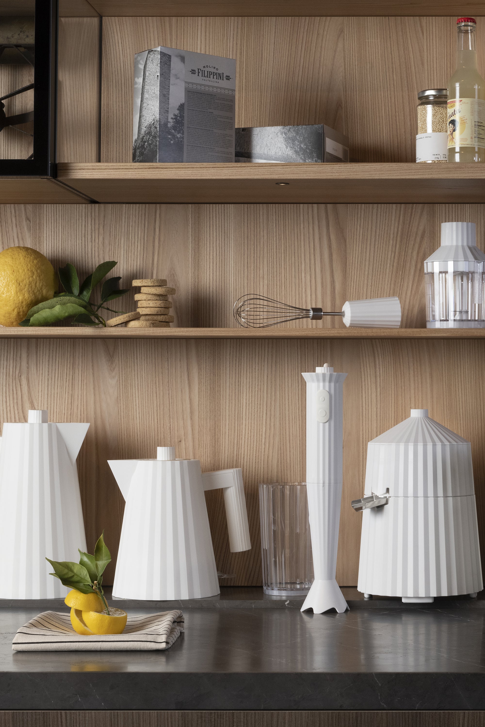 Plissé citrus juicer white