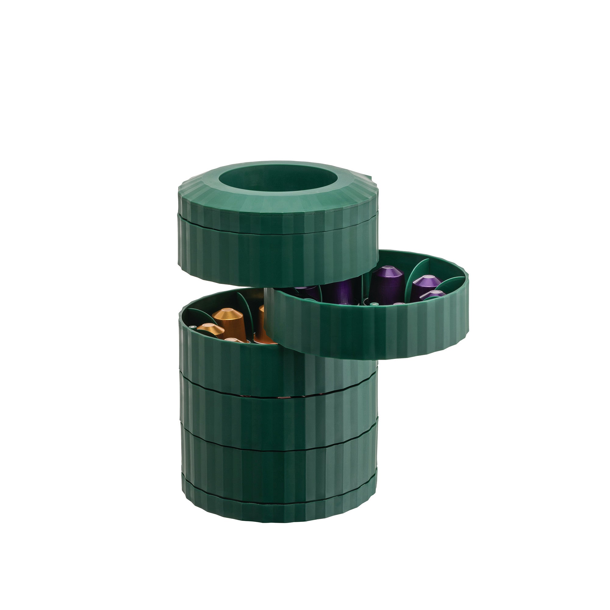 Green coffee capsule container