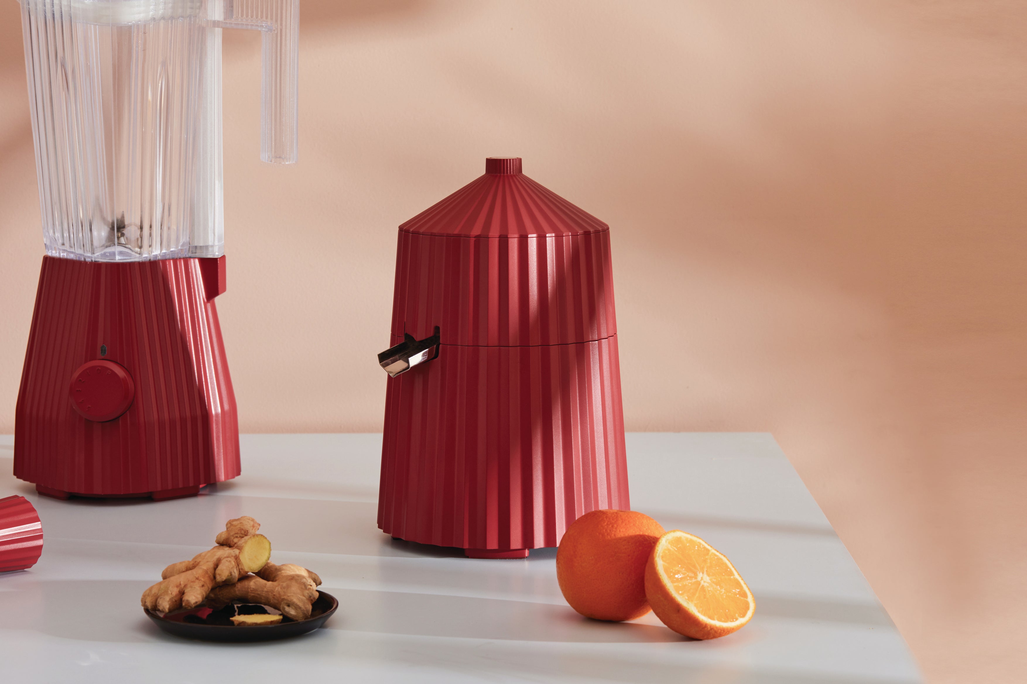 Plissé citrus juicer red