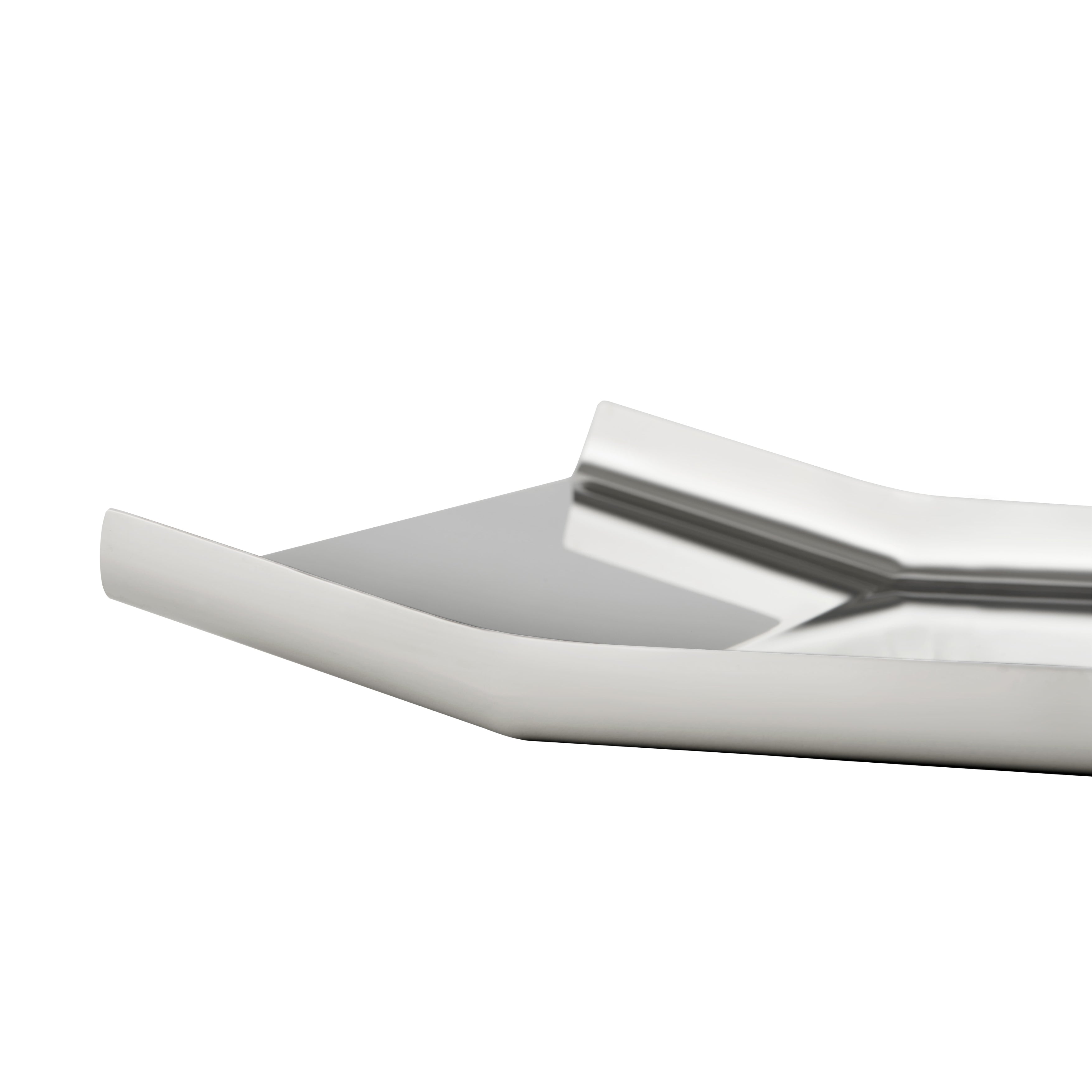 ARRAN tray polished stainless steel