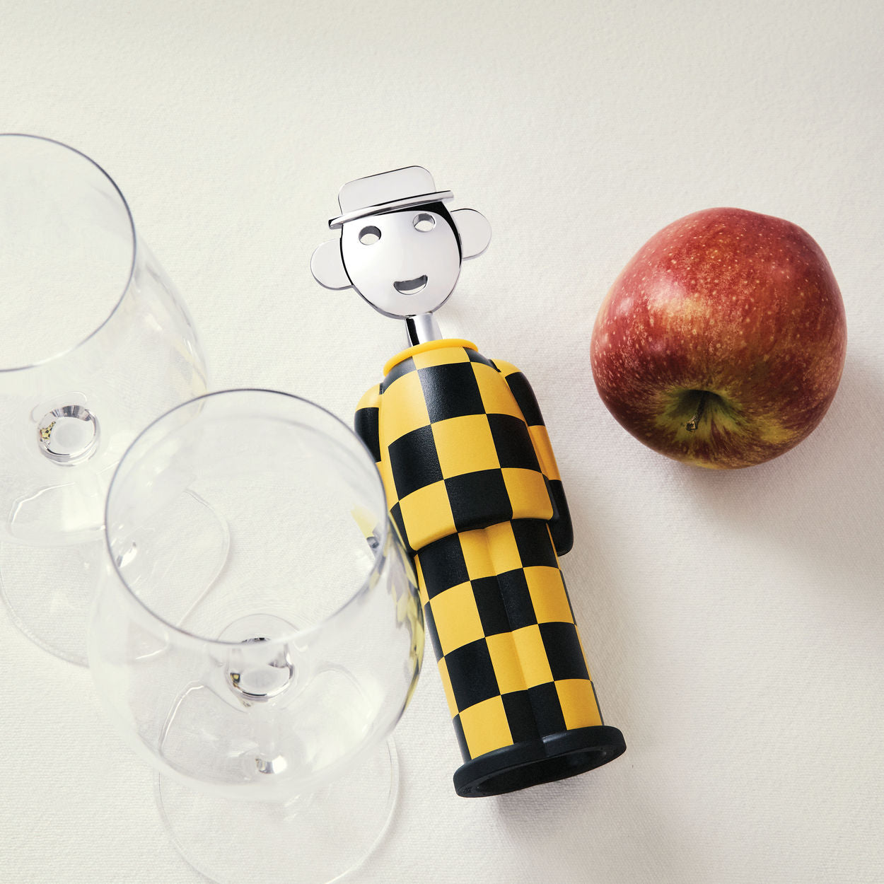 Flügelkorkenzieher ALESSANDRO M. - GIALLO E NERO gelb mit schwarz