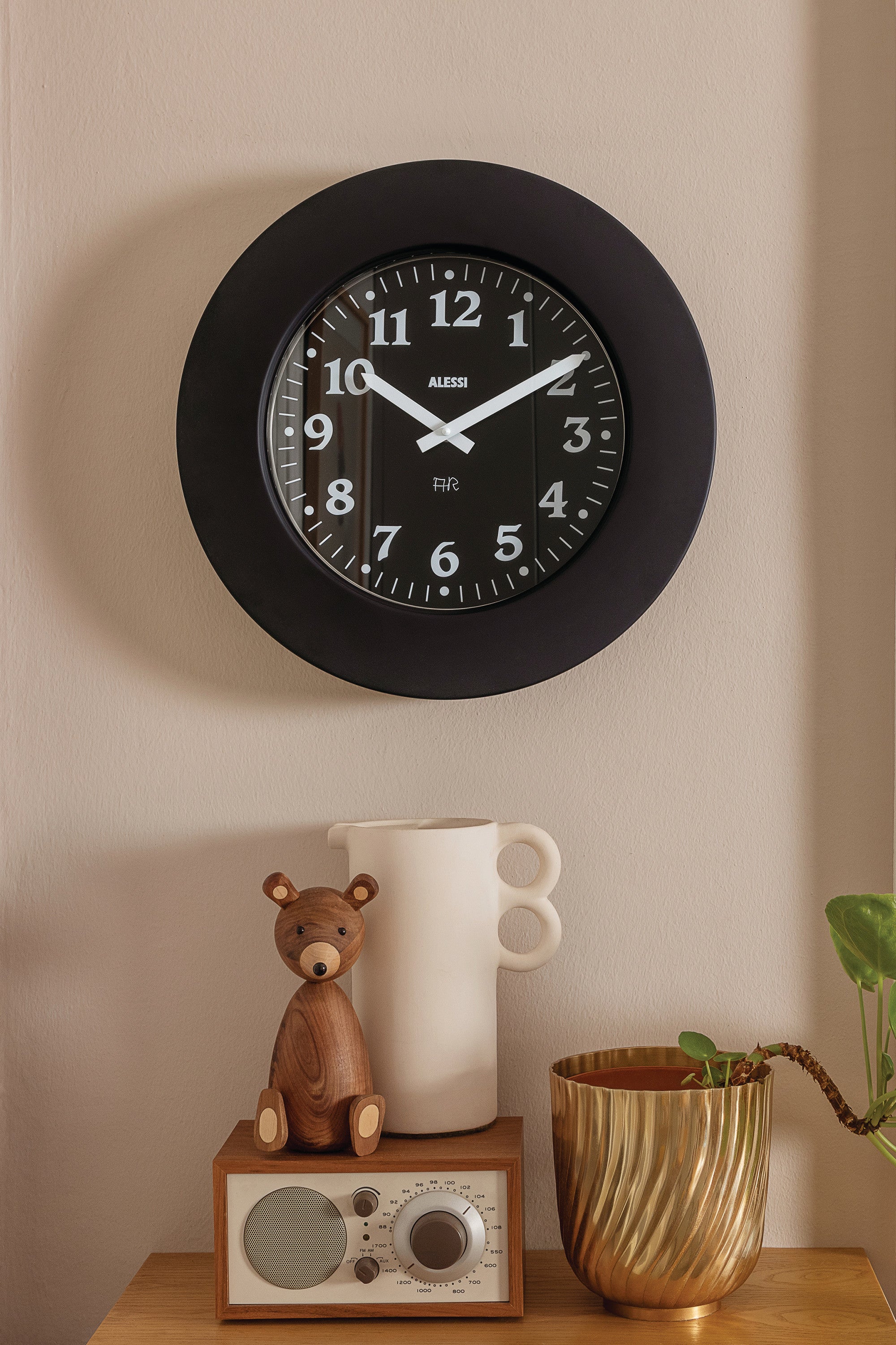 Silver moments wall clock