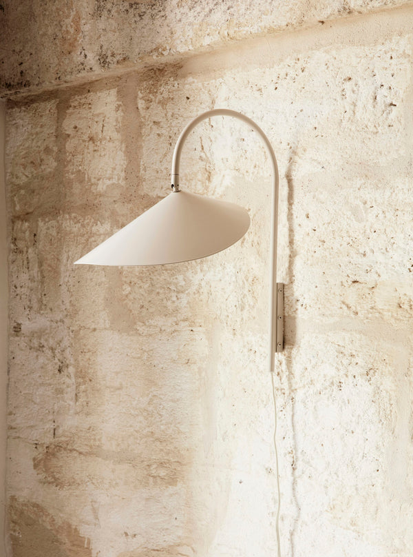 Beige arum wall lamp