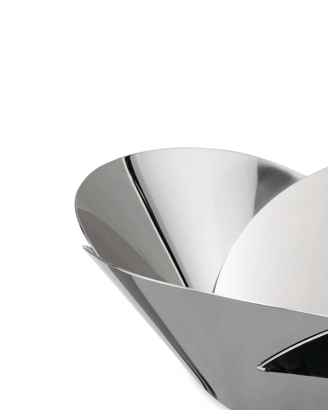 Pianissimo polished steel basket