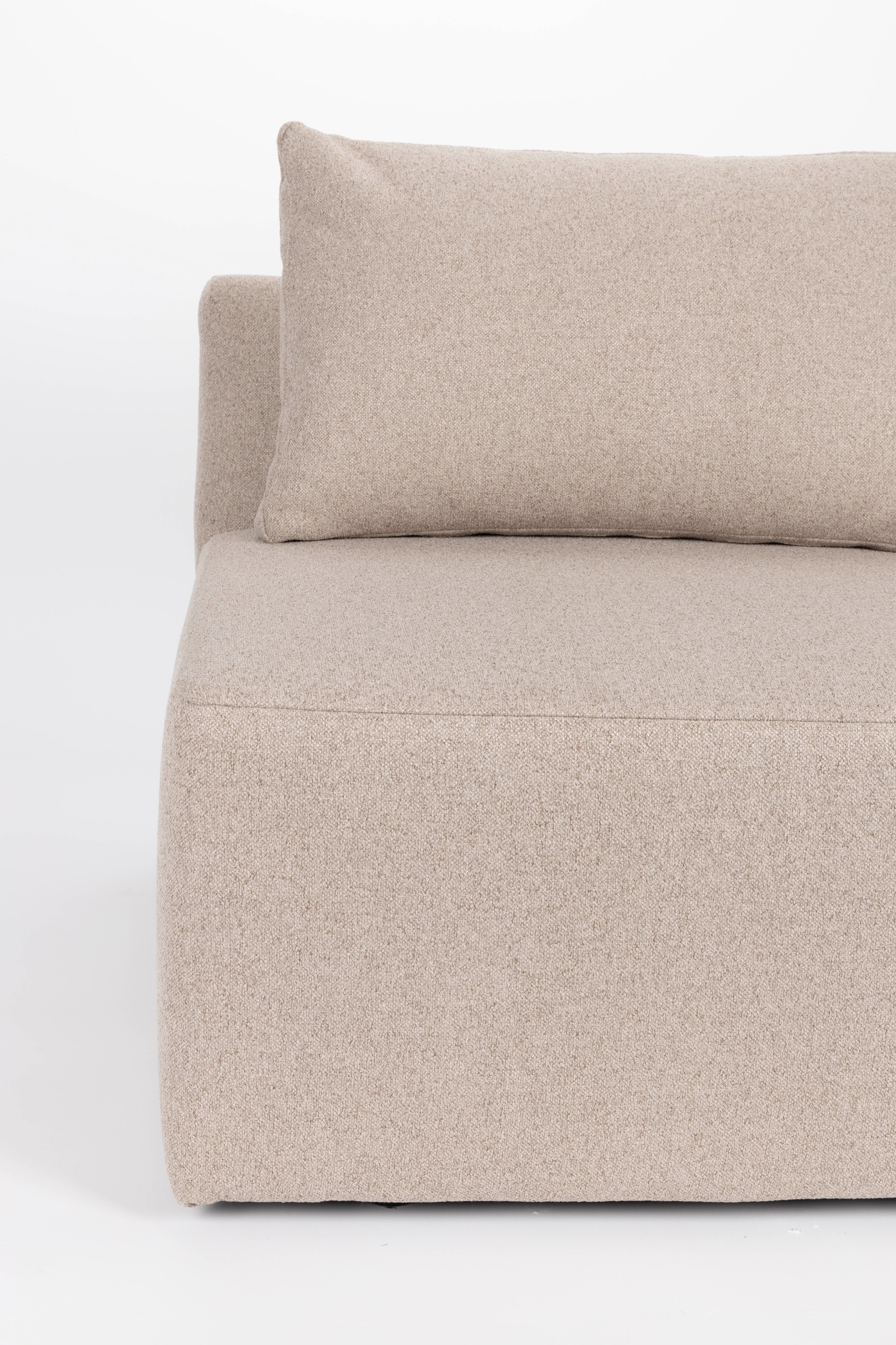 PROSPER modular sofa - right end element cappuccino