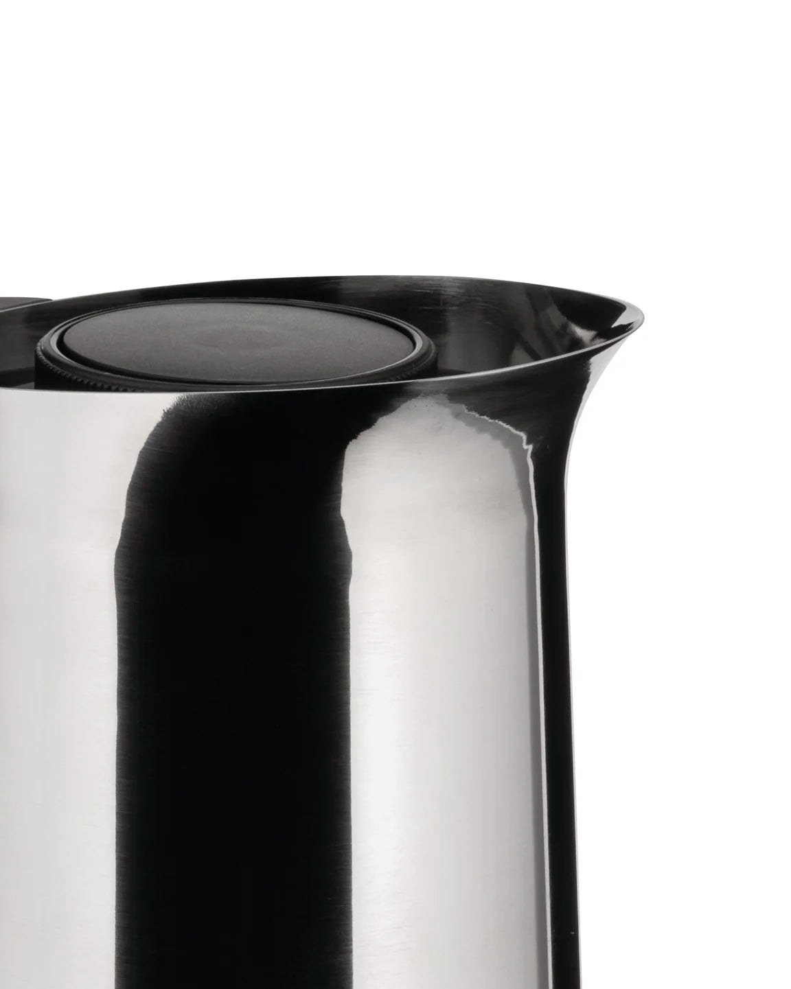 Silver and black nomu thermal jug