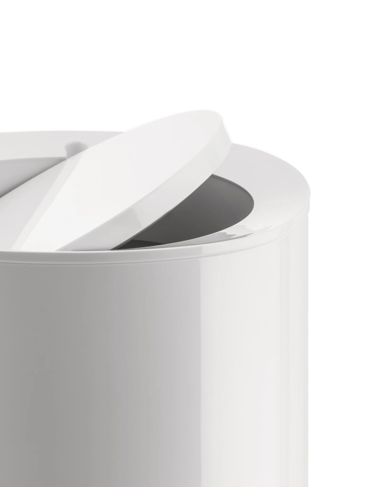 Birillo white garbage bin