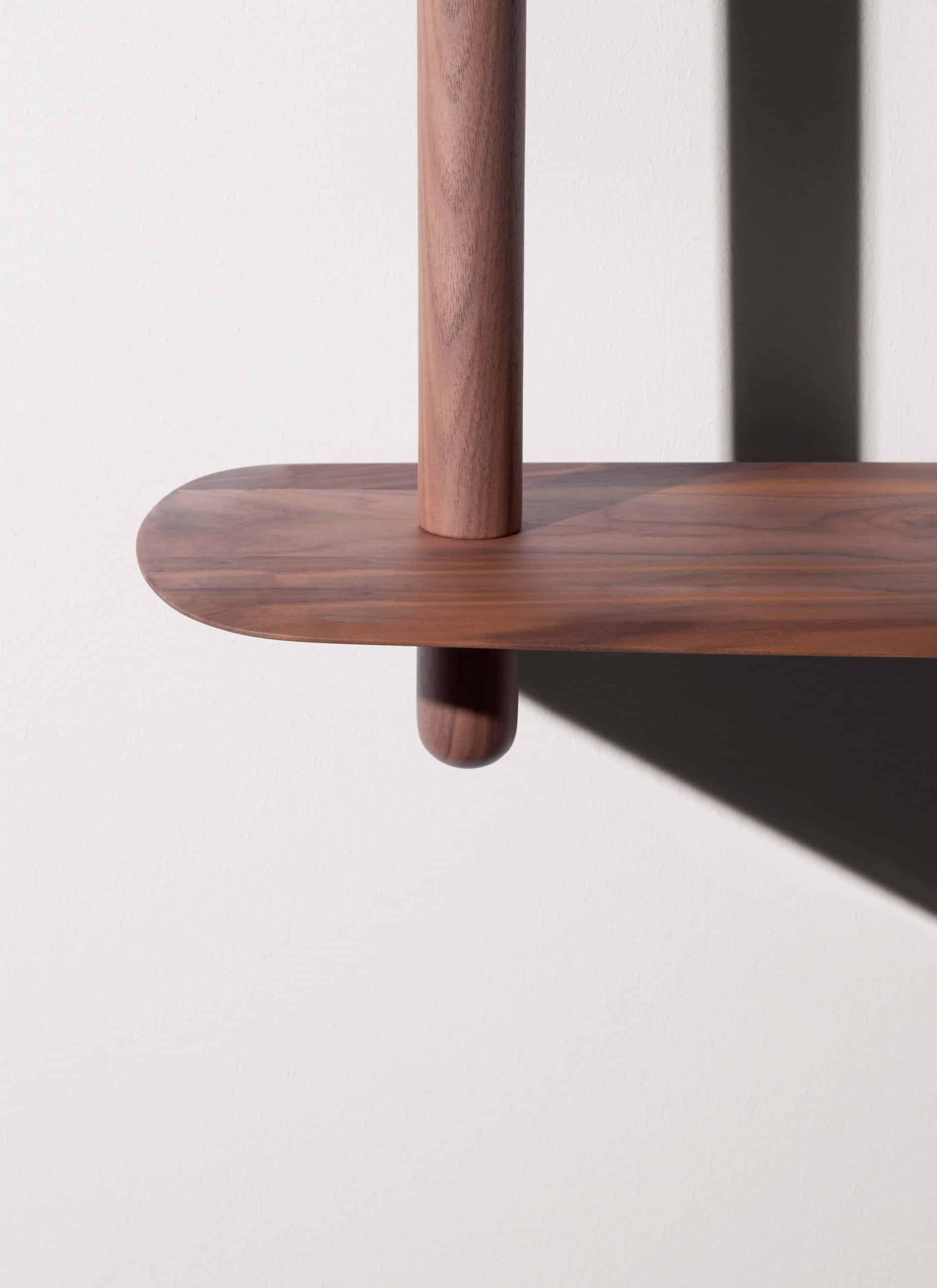 UNICA Wall Shelf - CONFIGURATION 05 Walnut Veneer