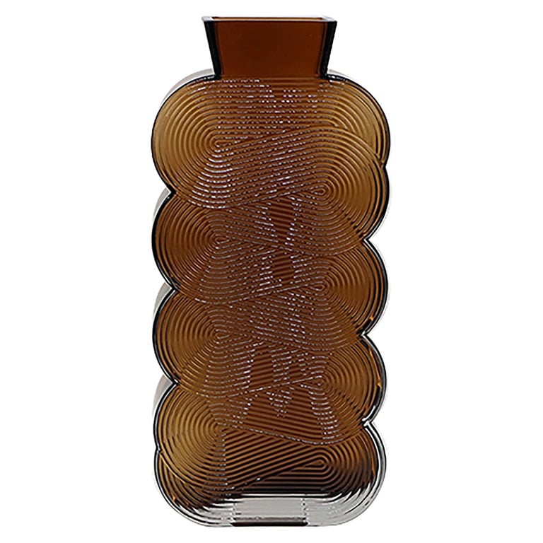 Venice vase brown glass