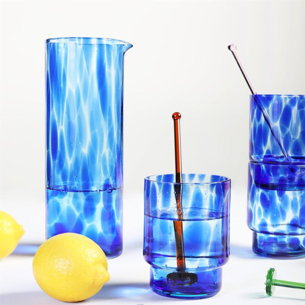 Blue Glass Carafe TORTOISE