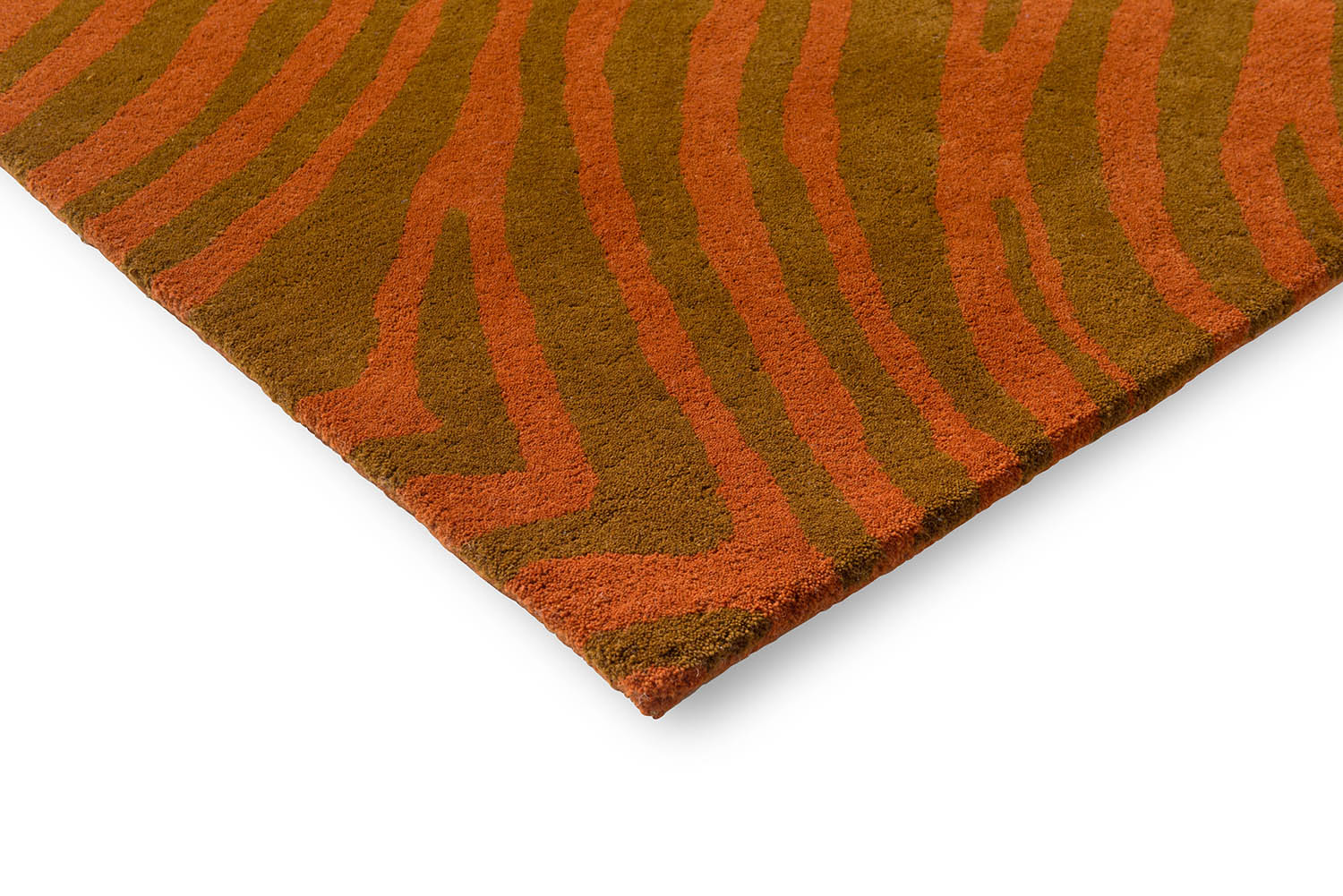 Orange-brown decor rug