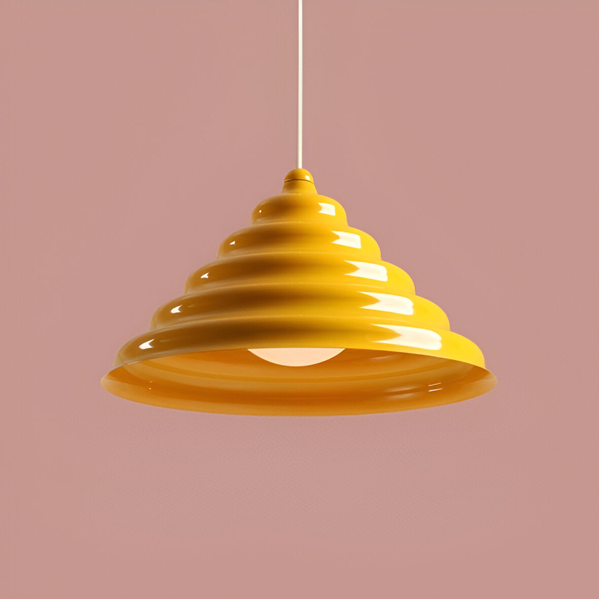Hanging lamp yellow