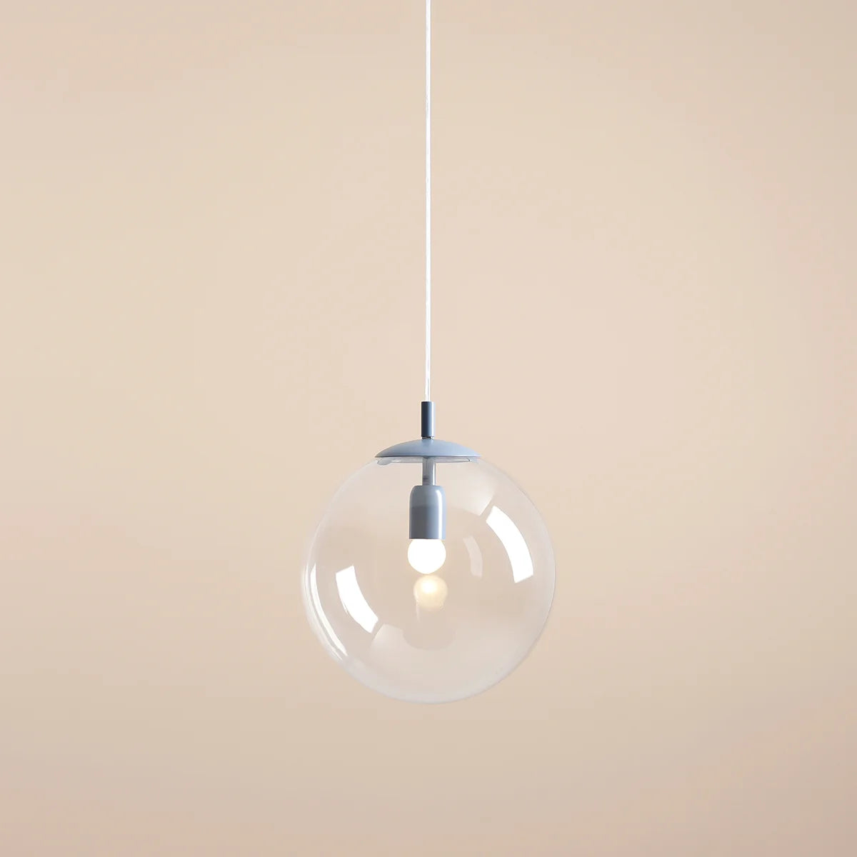 Blue hanging lamp