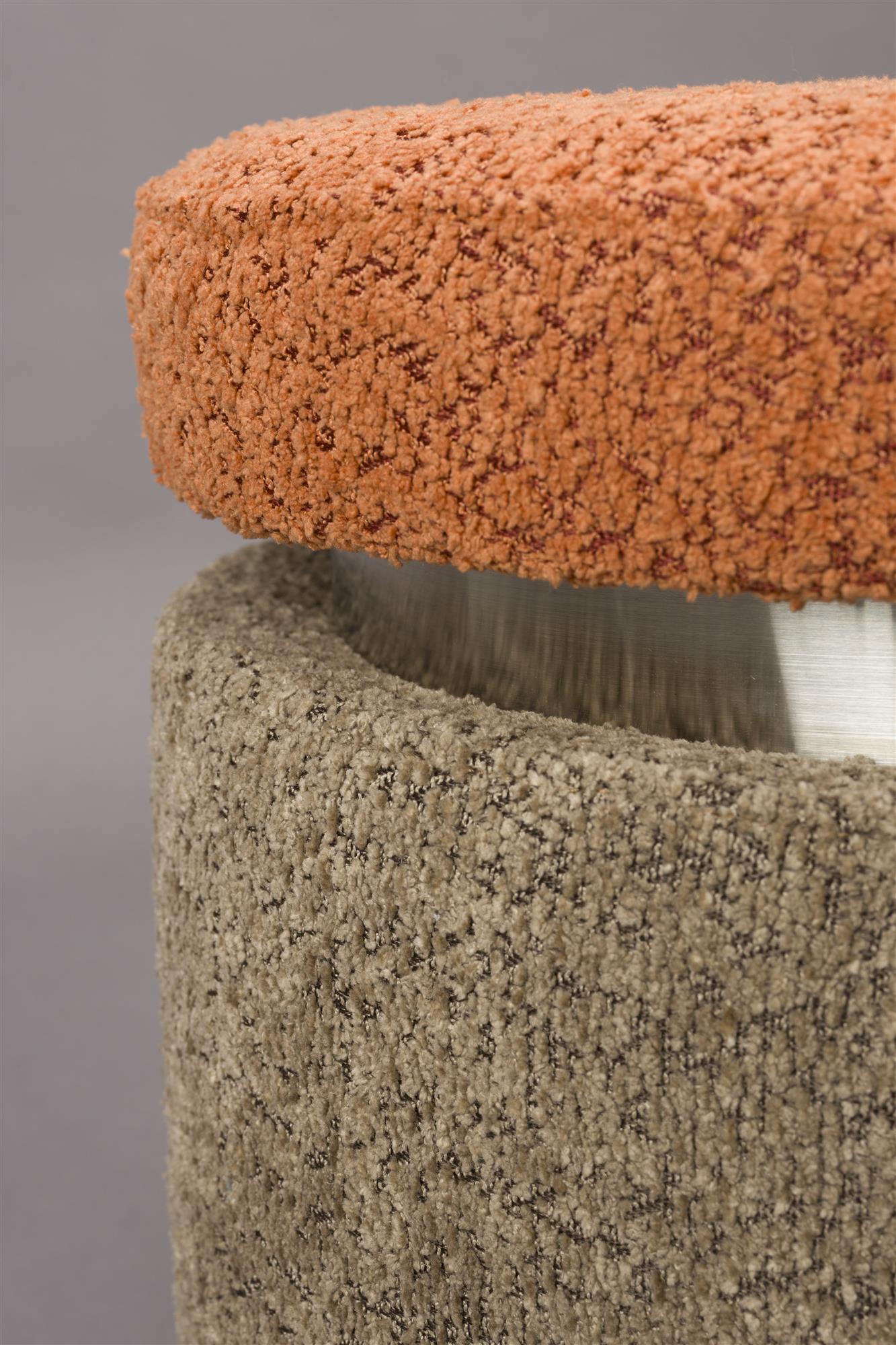 Pouf orange sleep with beige