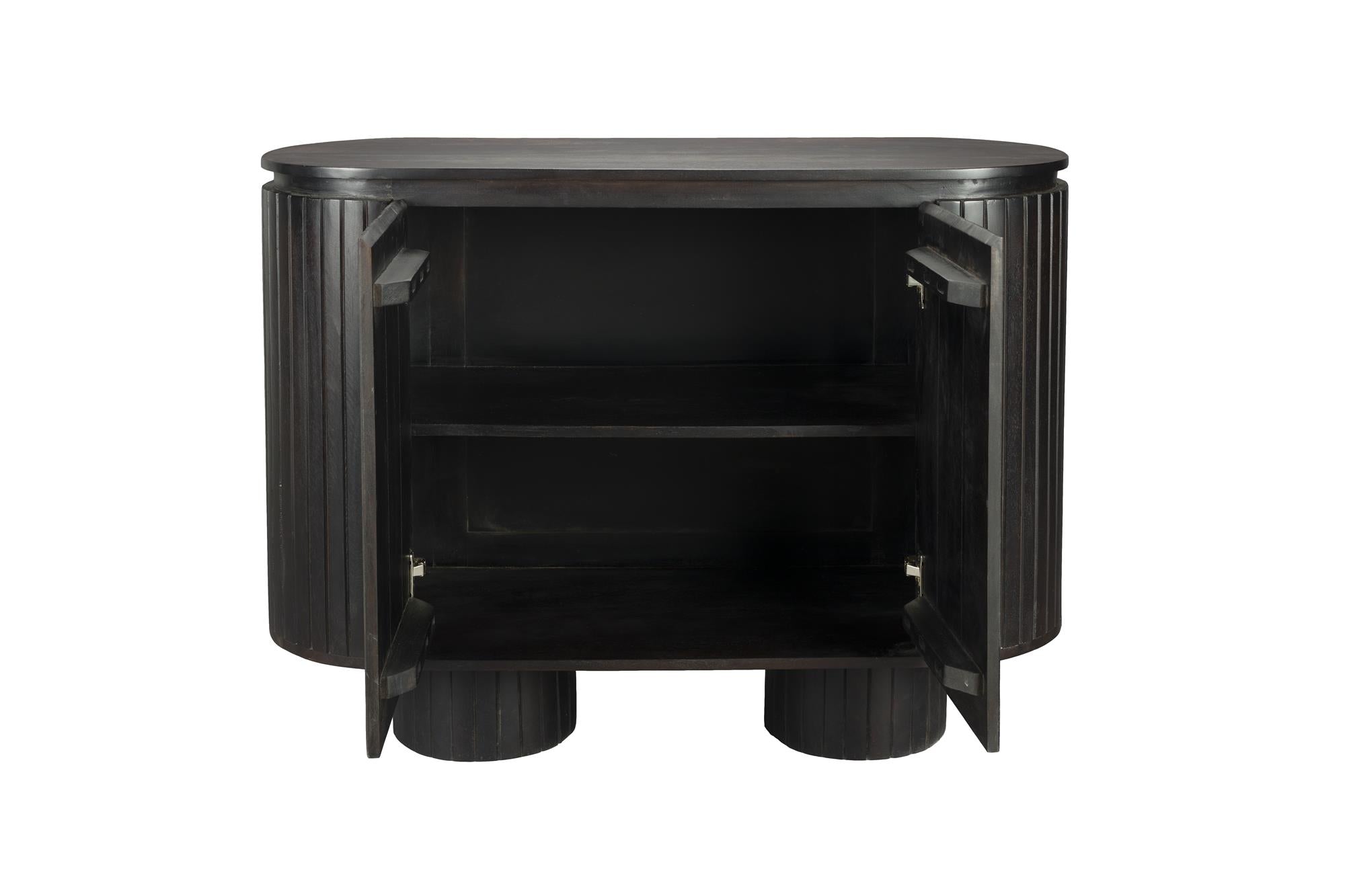 Kenji cabinet dark brown mango wood