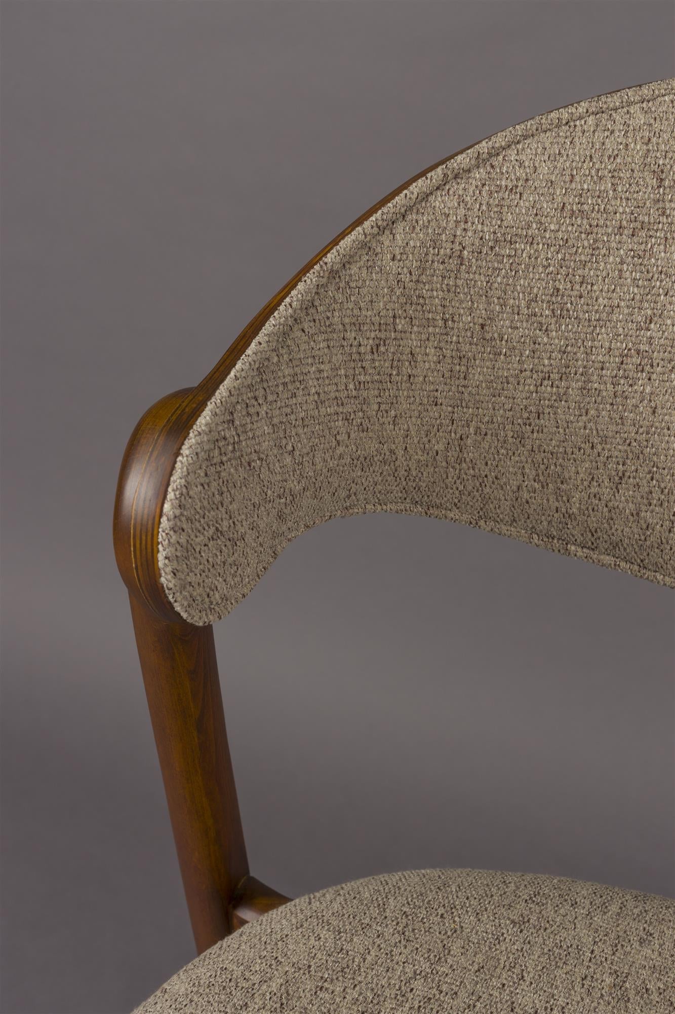 Babington beige chair with a wooden base