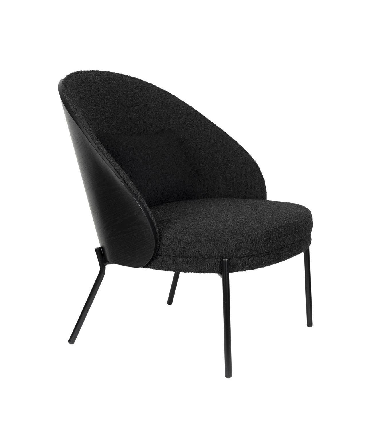 Rodin black armchair