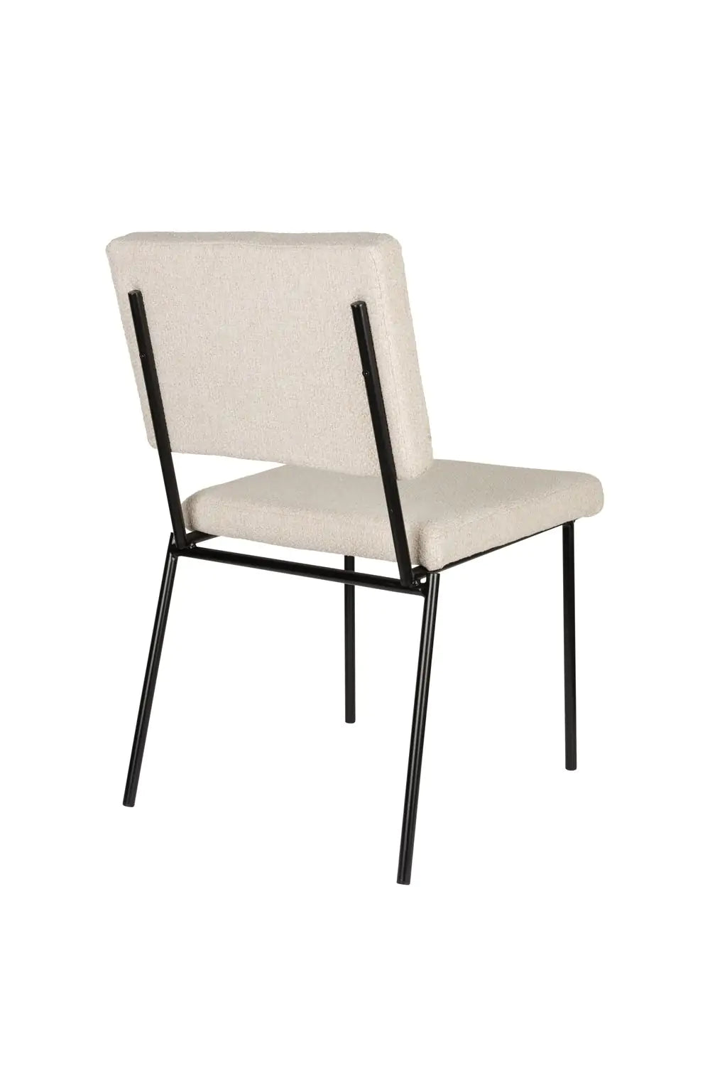 Fellow beige chair with a black base